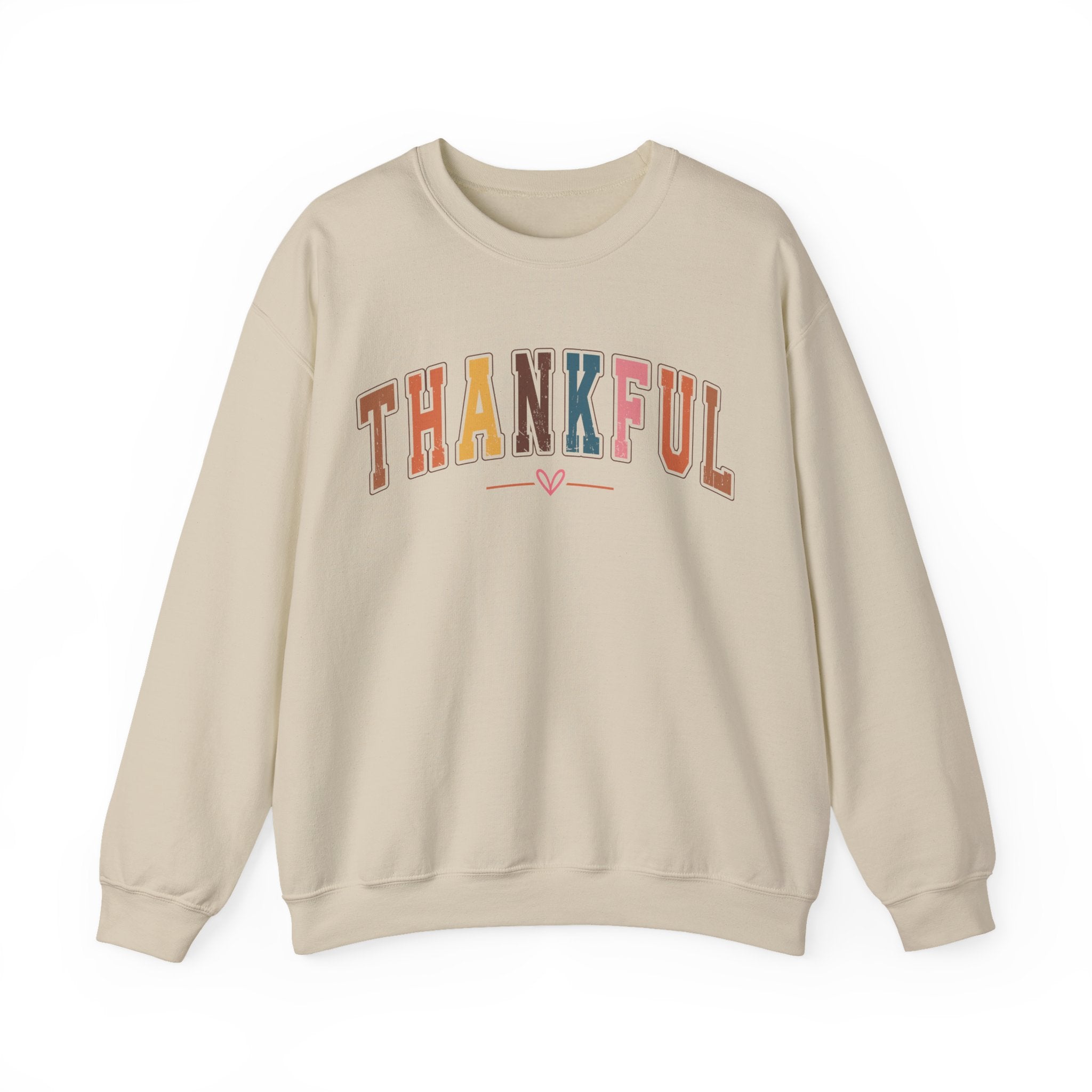 Thankful Multicolor Varsity Sweatshirt
