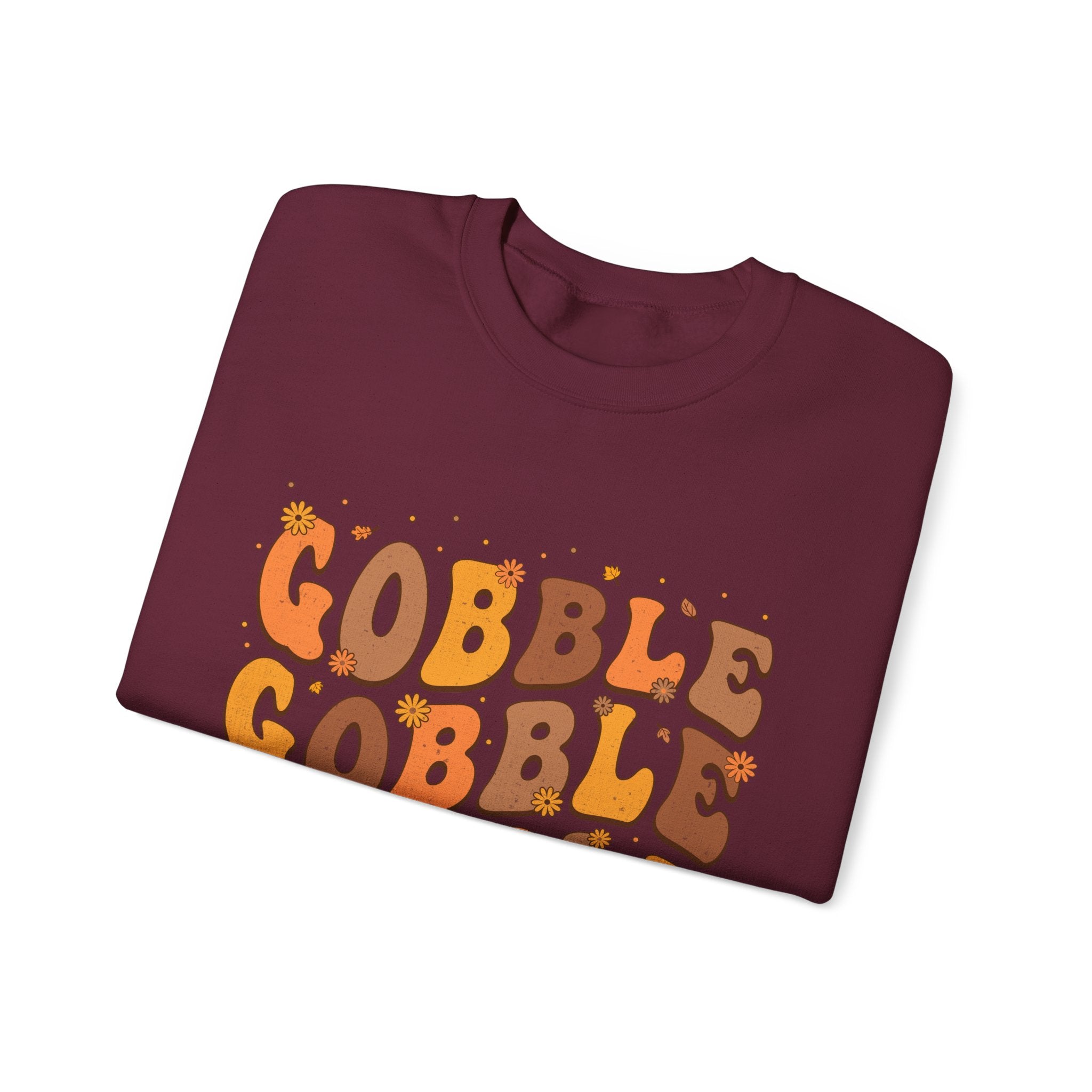 Gobble Gobble Gobble Retro Thanksgiving Sweatshirt