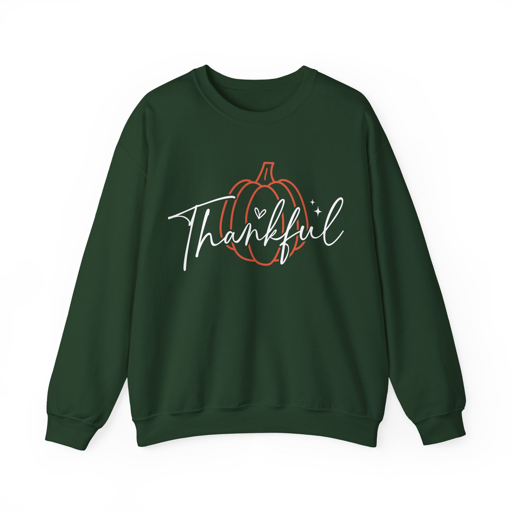 Thankful Pumpkin Womens Thanksgiving Sweatshirt
