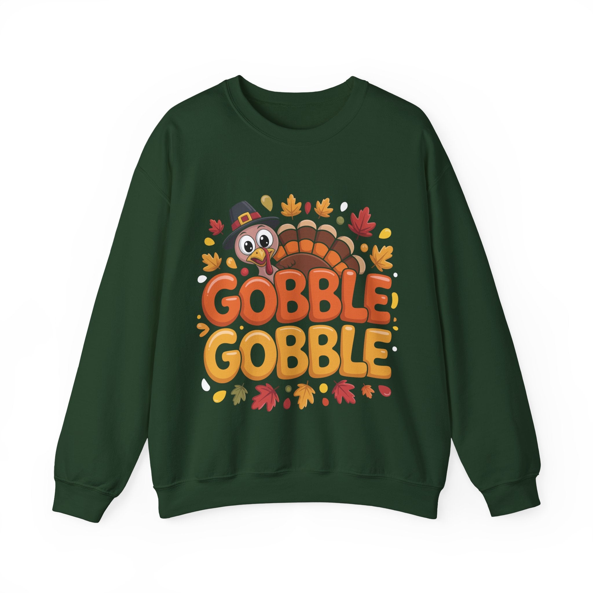 Gobble Gobble Turkey Thanksgiving Sweatshirt Crewneck Pullover Sweatshirt
