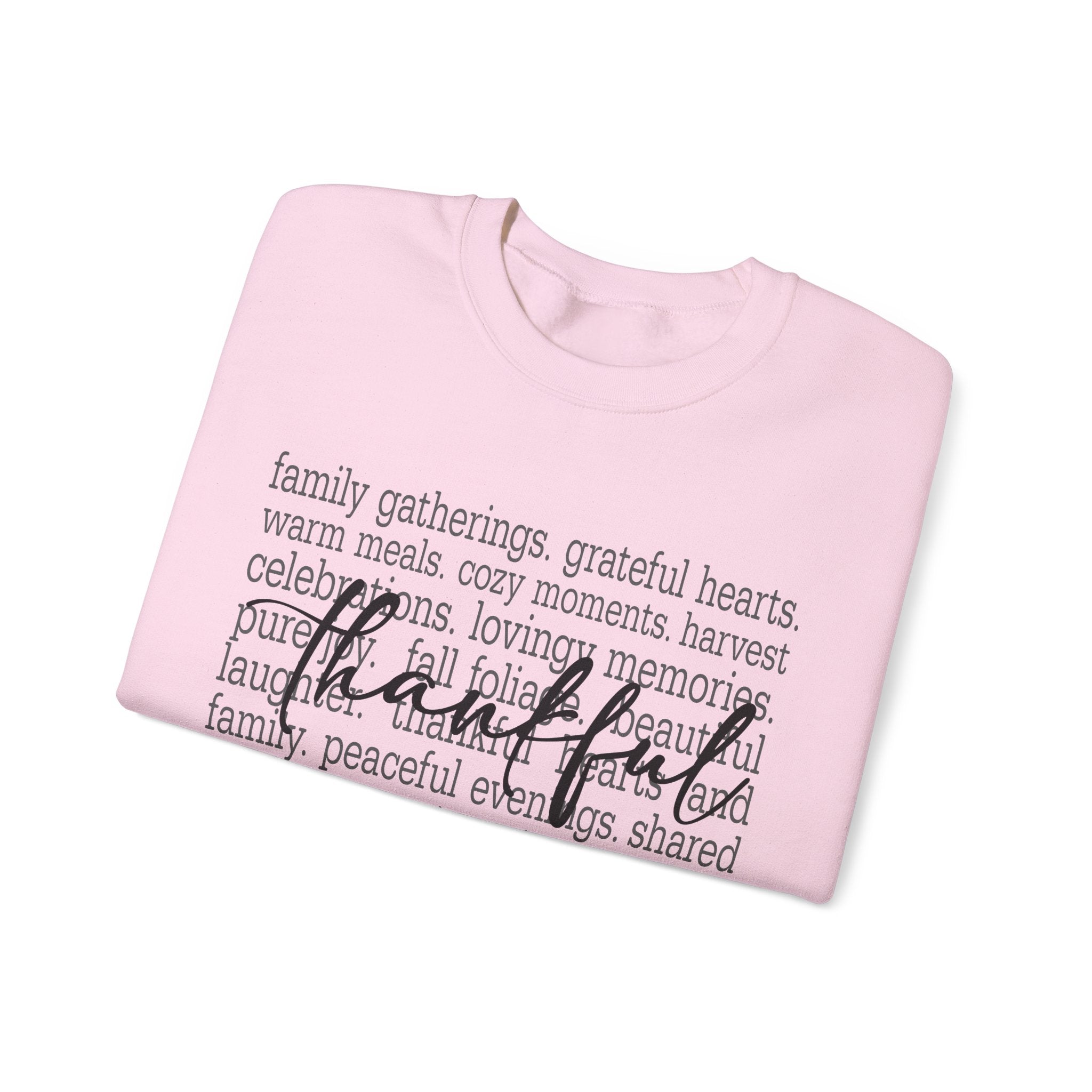 Thankful Gratitude Thanksgiving Womens Sweatshirt