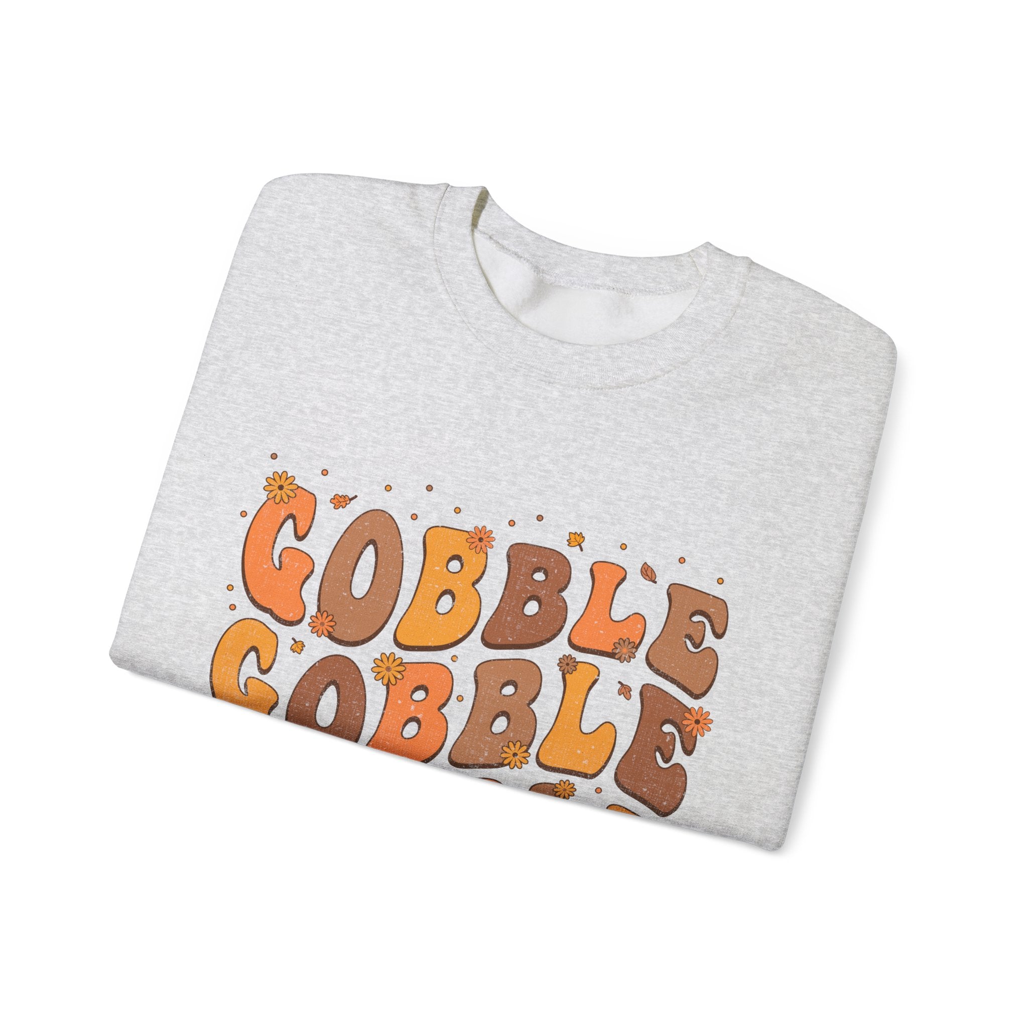 Gobble Gobble Gobble Retro Thanksgiving Sweatshirt