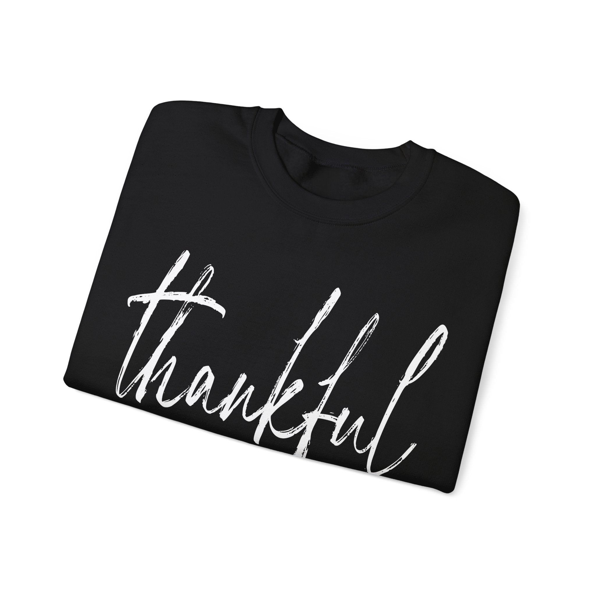 Thankful Always Thanksgiving Crewneck Womens Sweatshirt