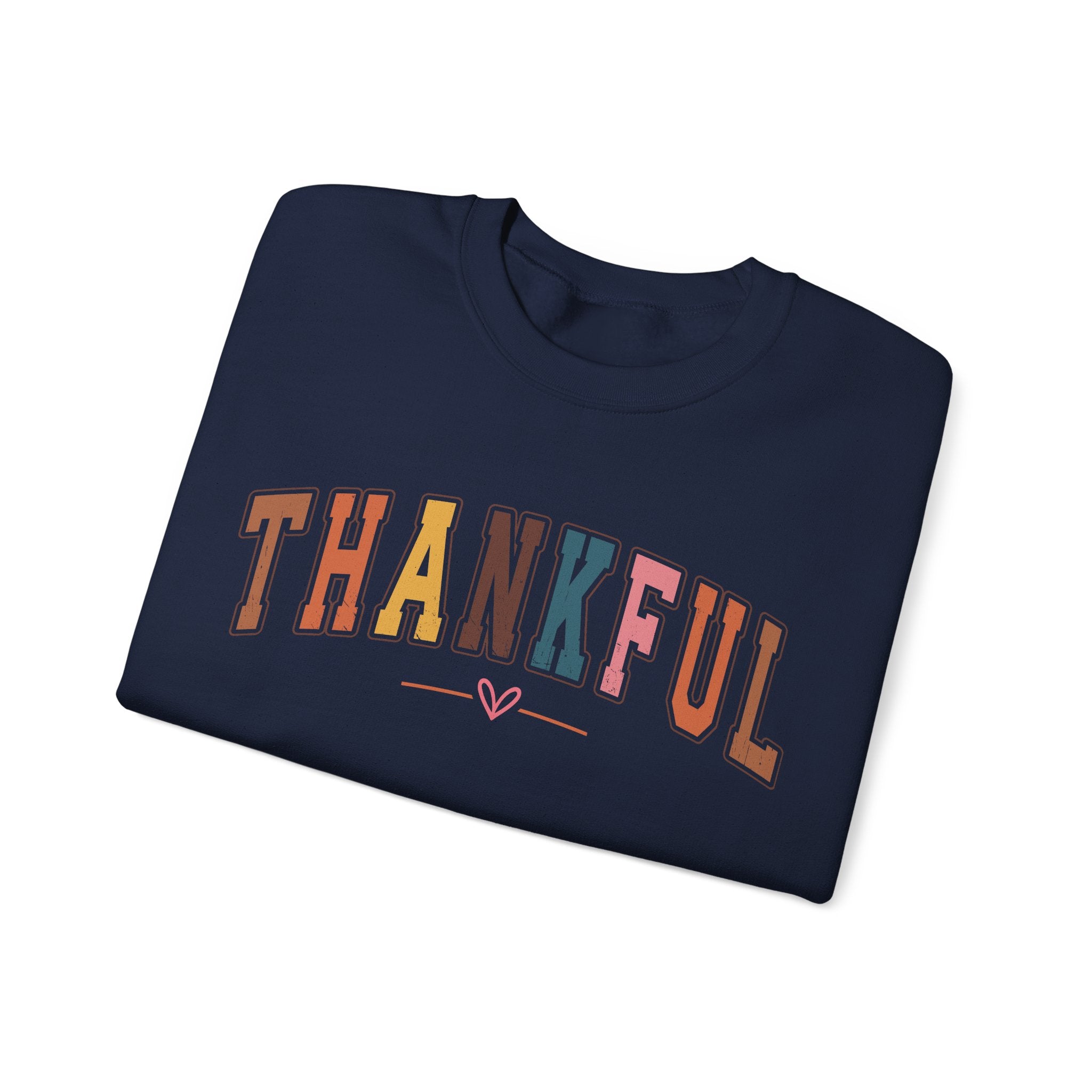 Thankful Multicolor Varsity Sweatshirt