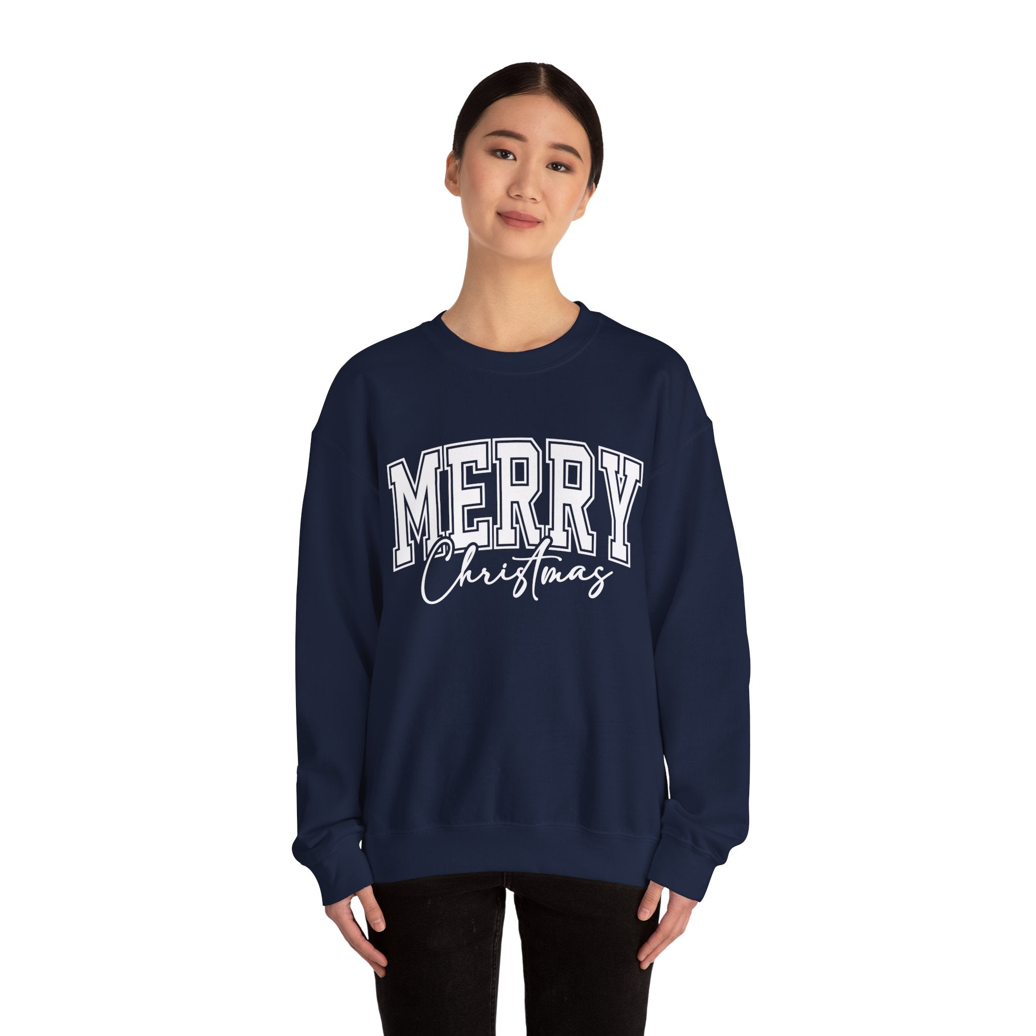Merry Christmas Womens Christmas Sweatshirt | Womens Holiday Sweater