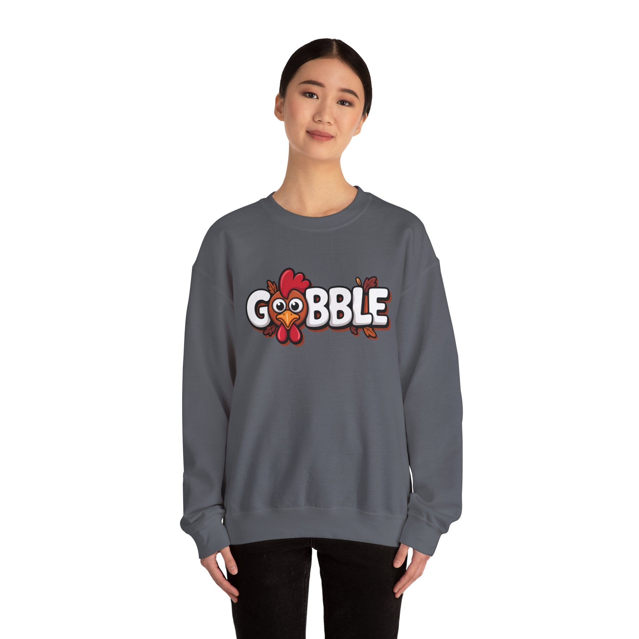 Gobble Turkey Thanksgiving Holiday Sweatshirt
