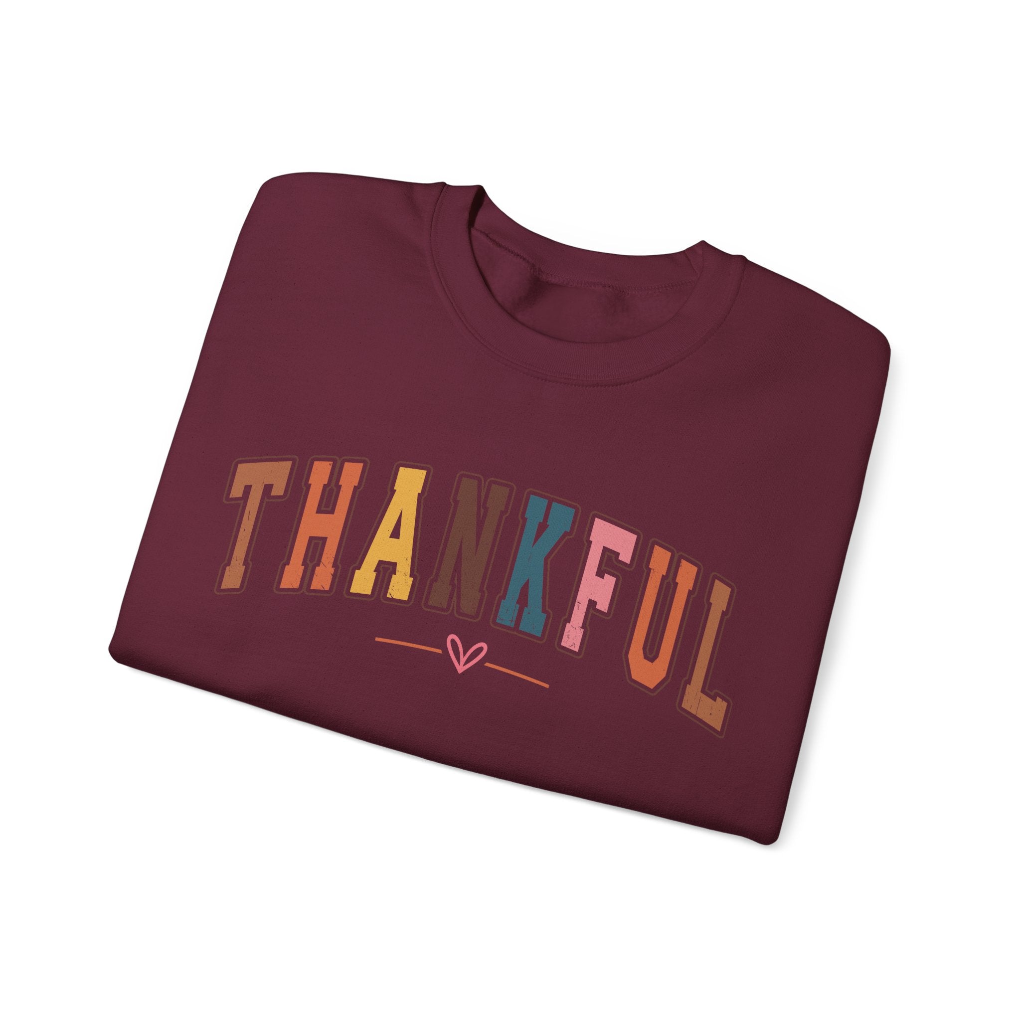 Thankful Multicolor Varsity Sweatshirt