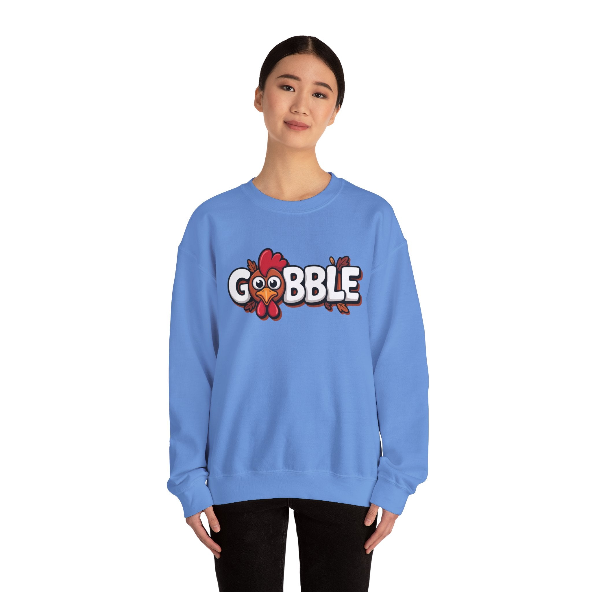 Gobble Turkey Thanksgiving Holiday Sweatshirt