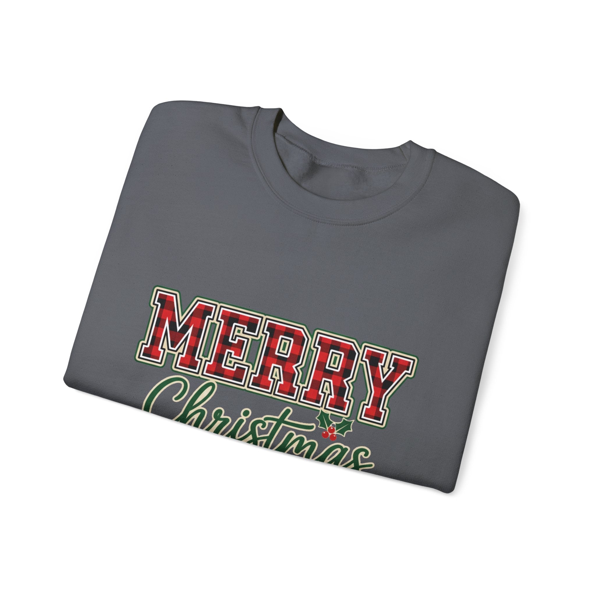 Classic Merry Christmas Womens Christmas Sweatshirt | Holiday Sweater for Women