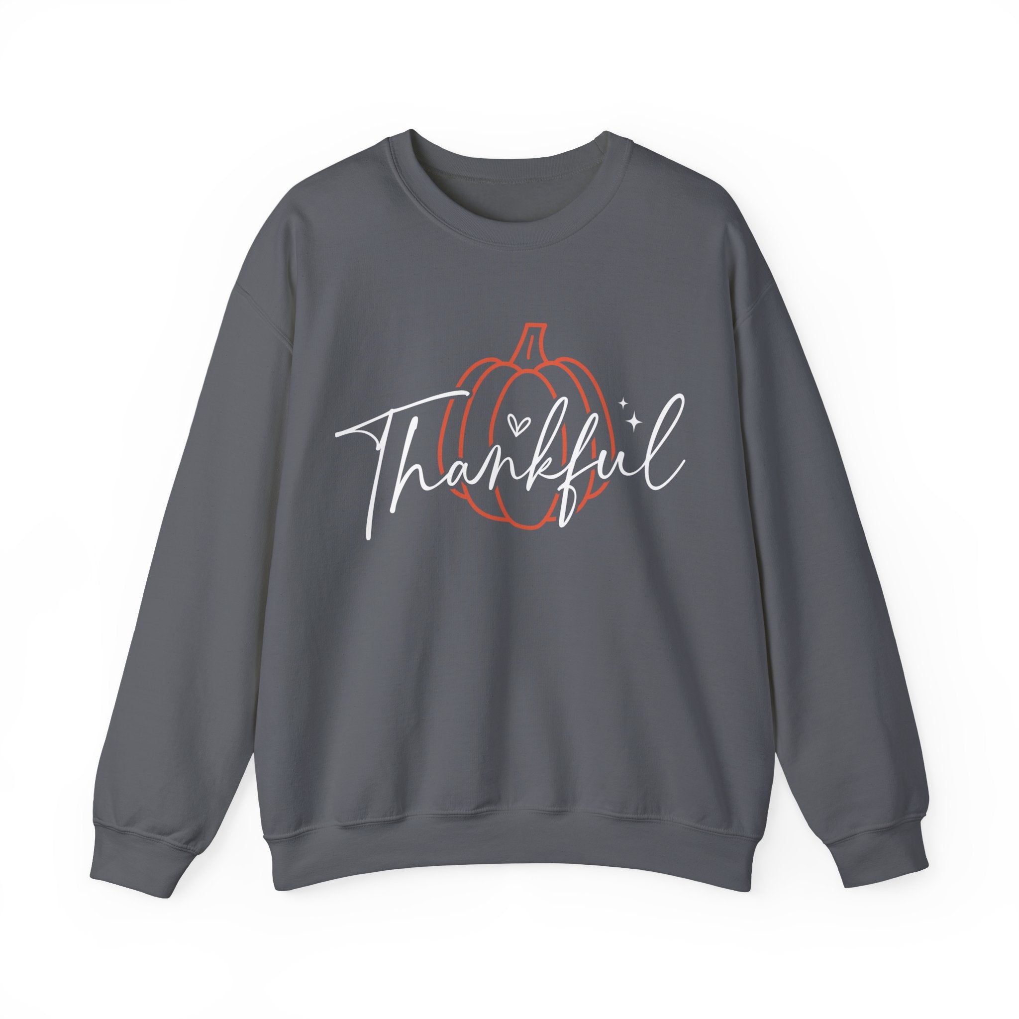 Thankful Pumpkin Womens Thanksgiving Sweatshirt
