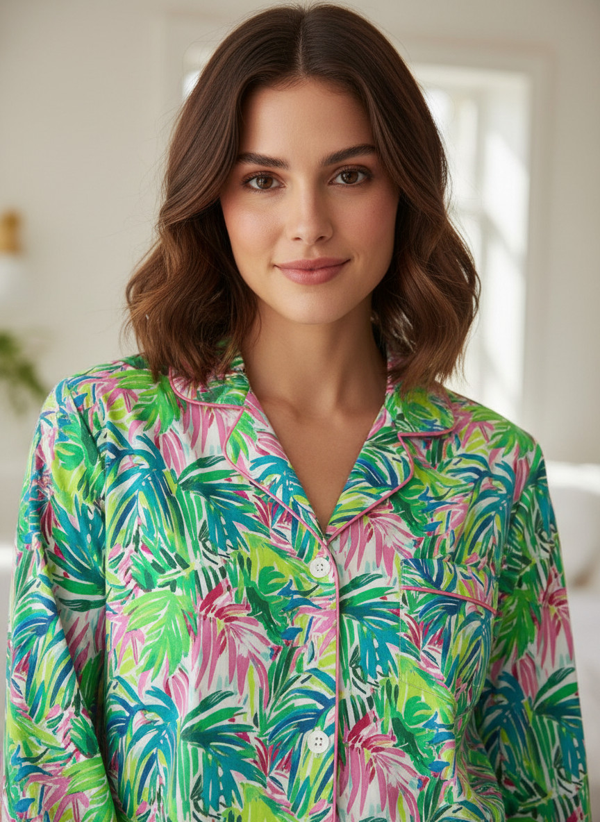 Tropical Bliss - Green Pink