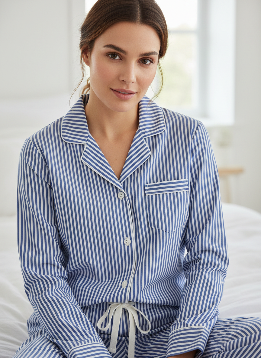 Stripes - Navy White