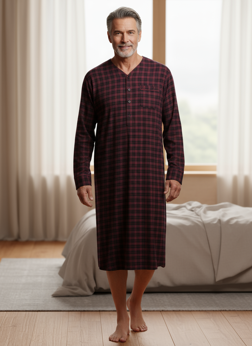 Black-Burgundy Plaid