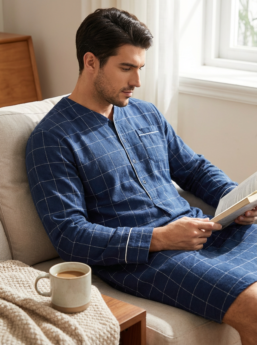 Windowpane Checks Navy