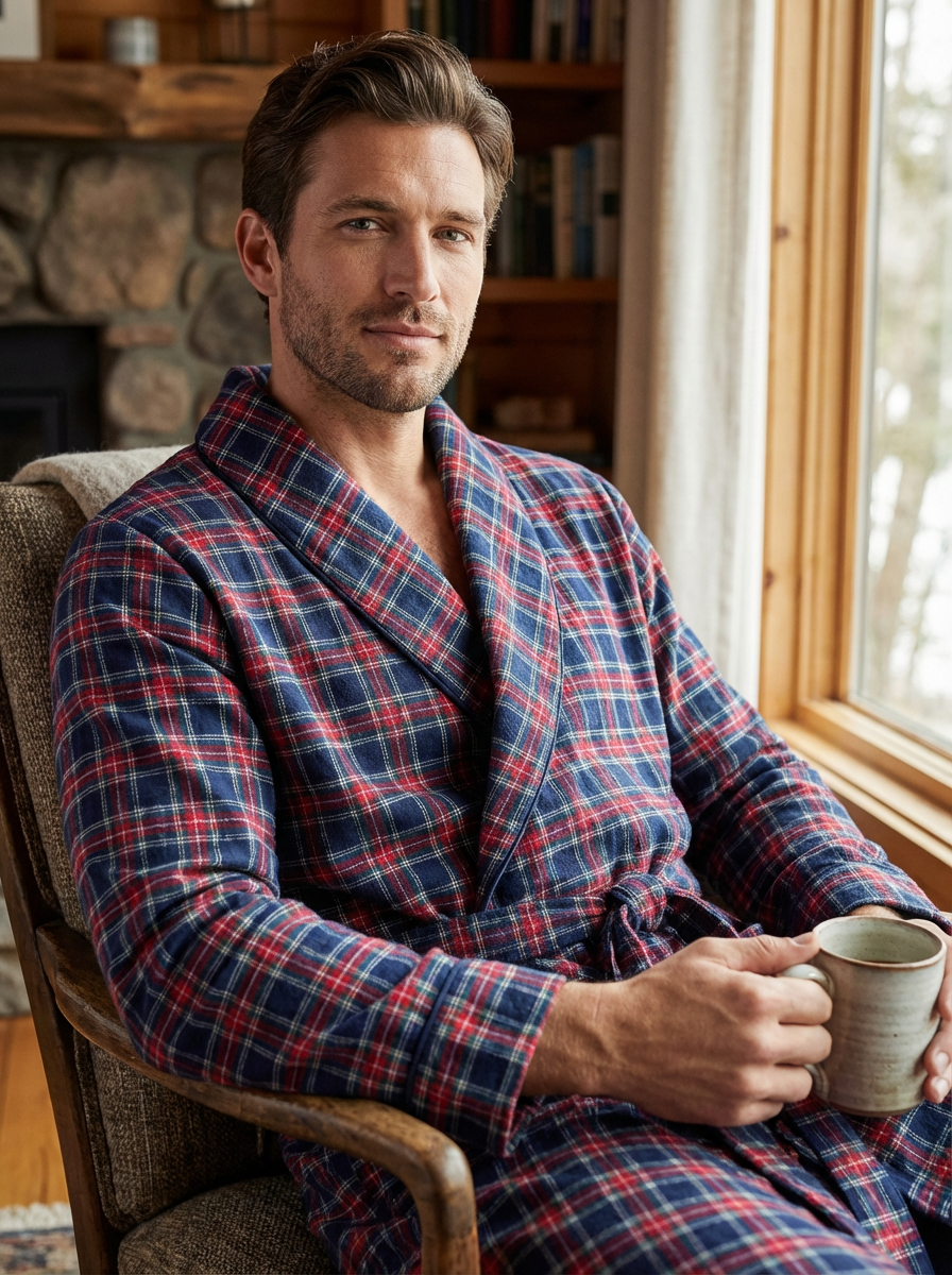 Plaid Navy Red Green