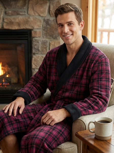 Anna Field CORE PLUSH BATHROBE - Badjas - dark blue/donkerblauw