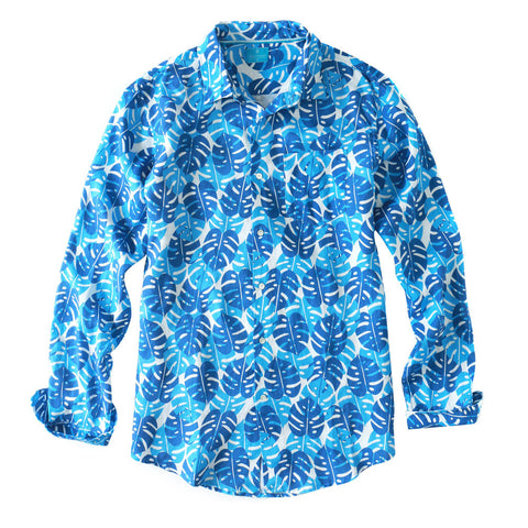 Men's Regular Fit Long Sleeve 100% Linen Shirt