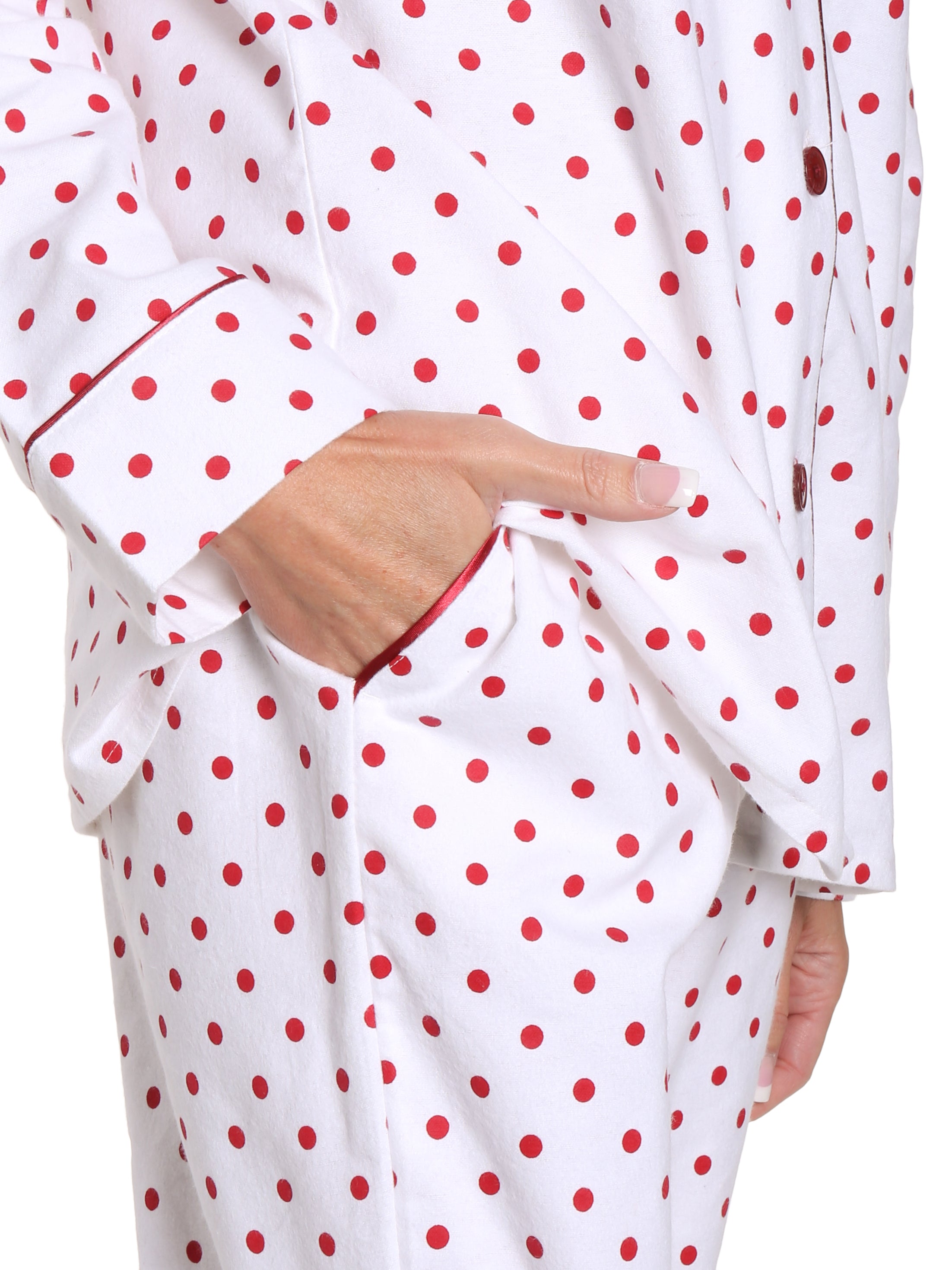 Dots Diva White-Red