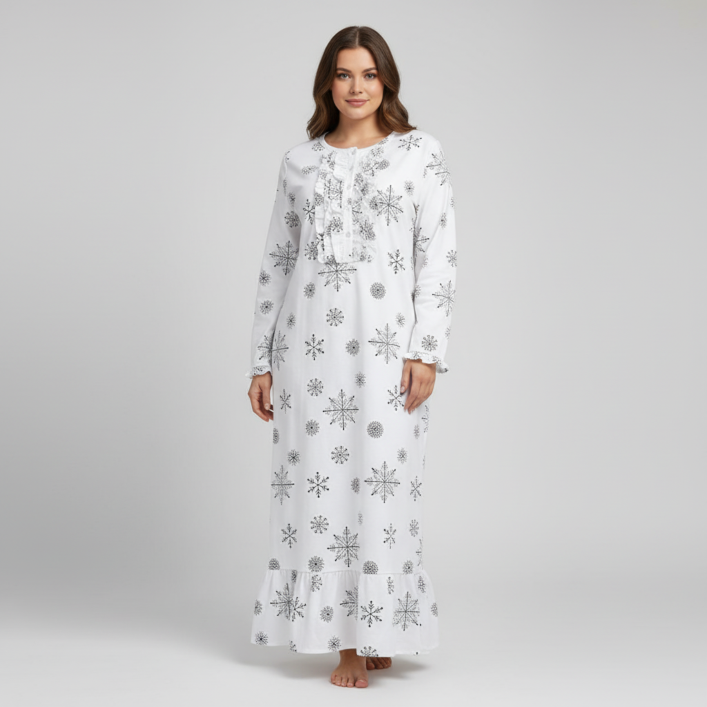 Snowflakes Black-White