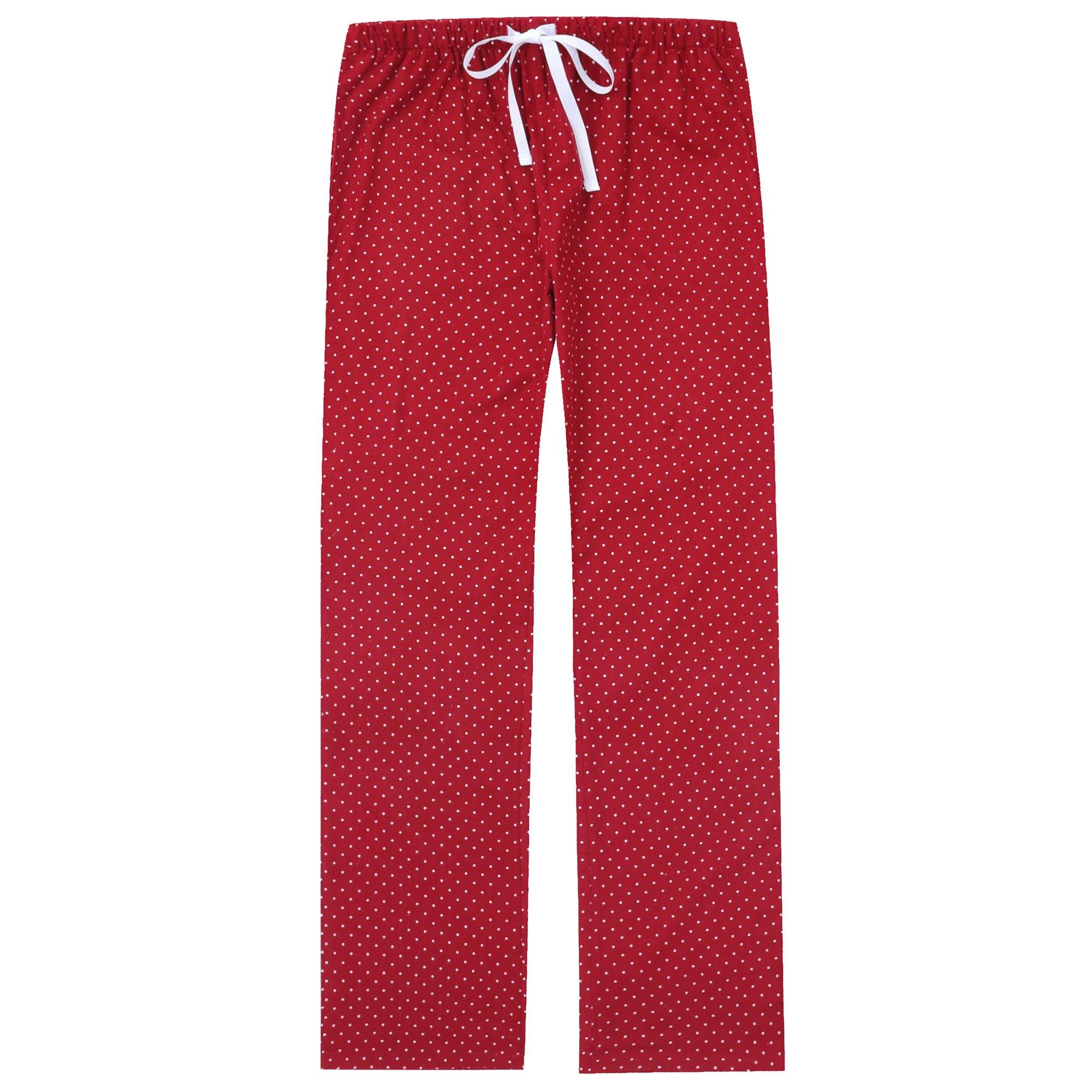 Womens 100% Cotton Flannel Lounge Pants