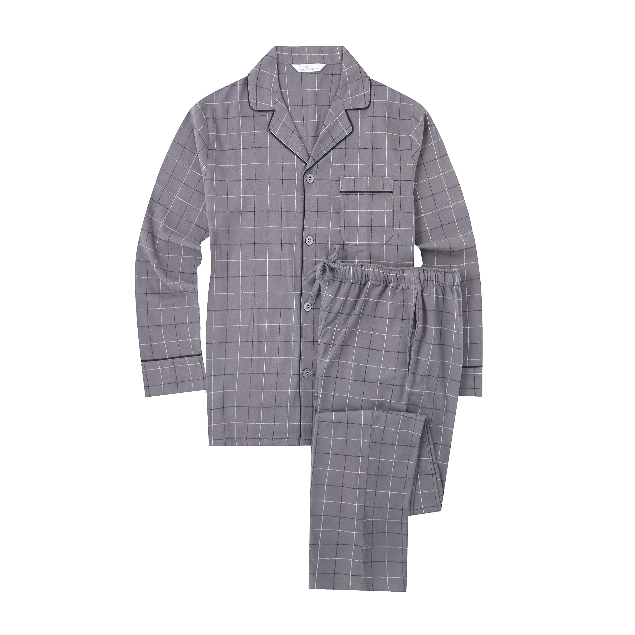 Mens 100% Cotton Flannel Pajama Set