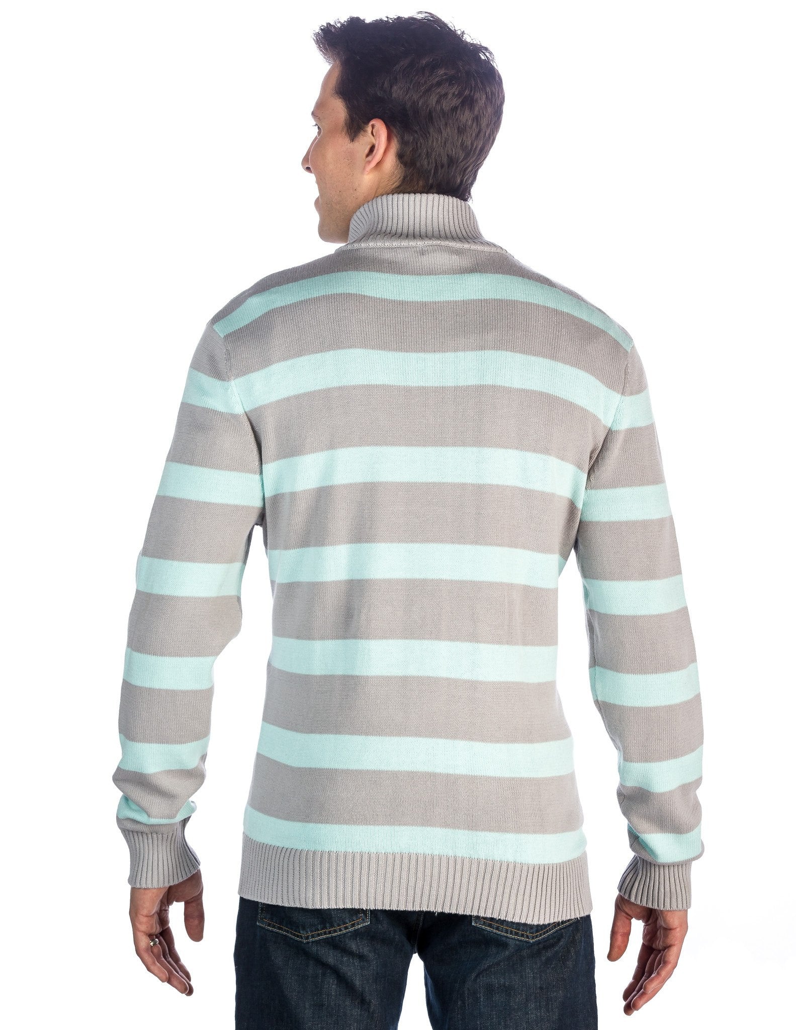 Stripes Gray-Aqua