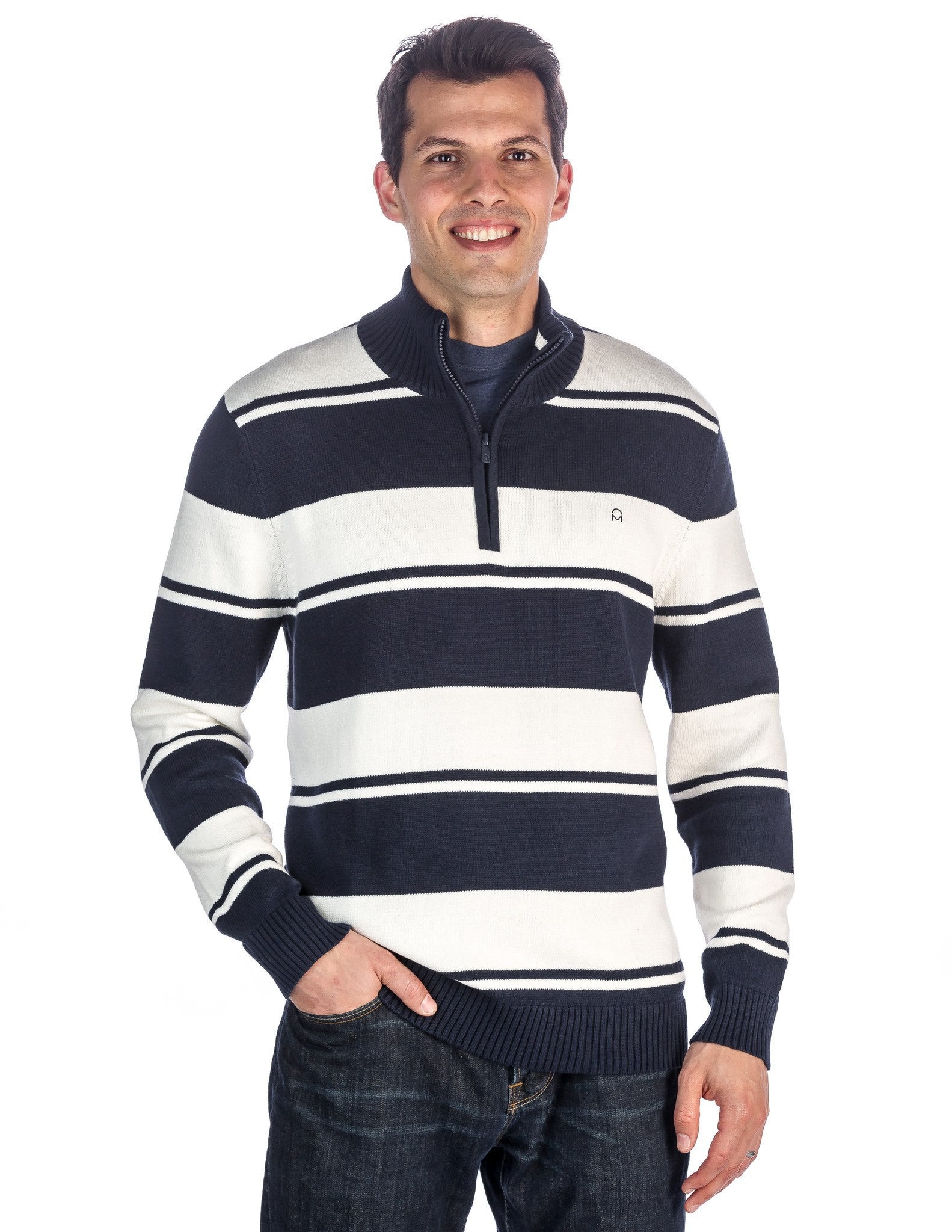Combo Stripes Navy-Ivory