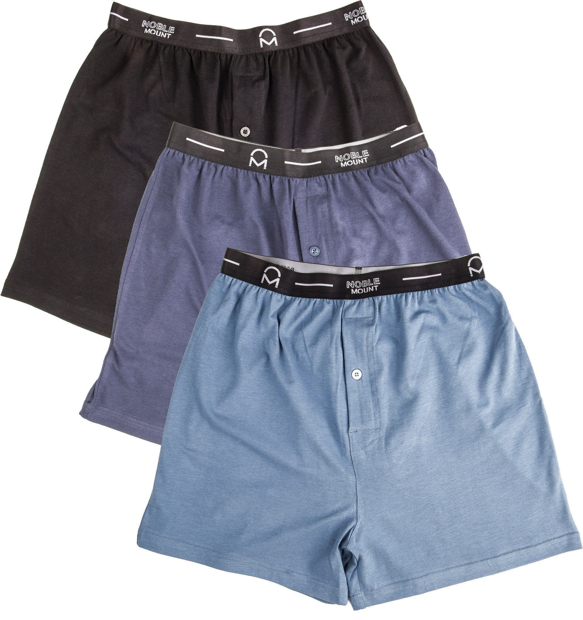 Men's Stretch Cotton Knit Boxers 3-Pack