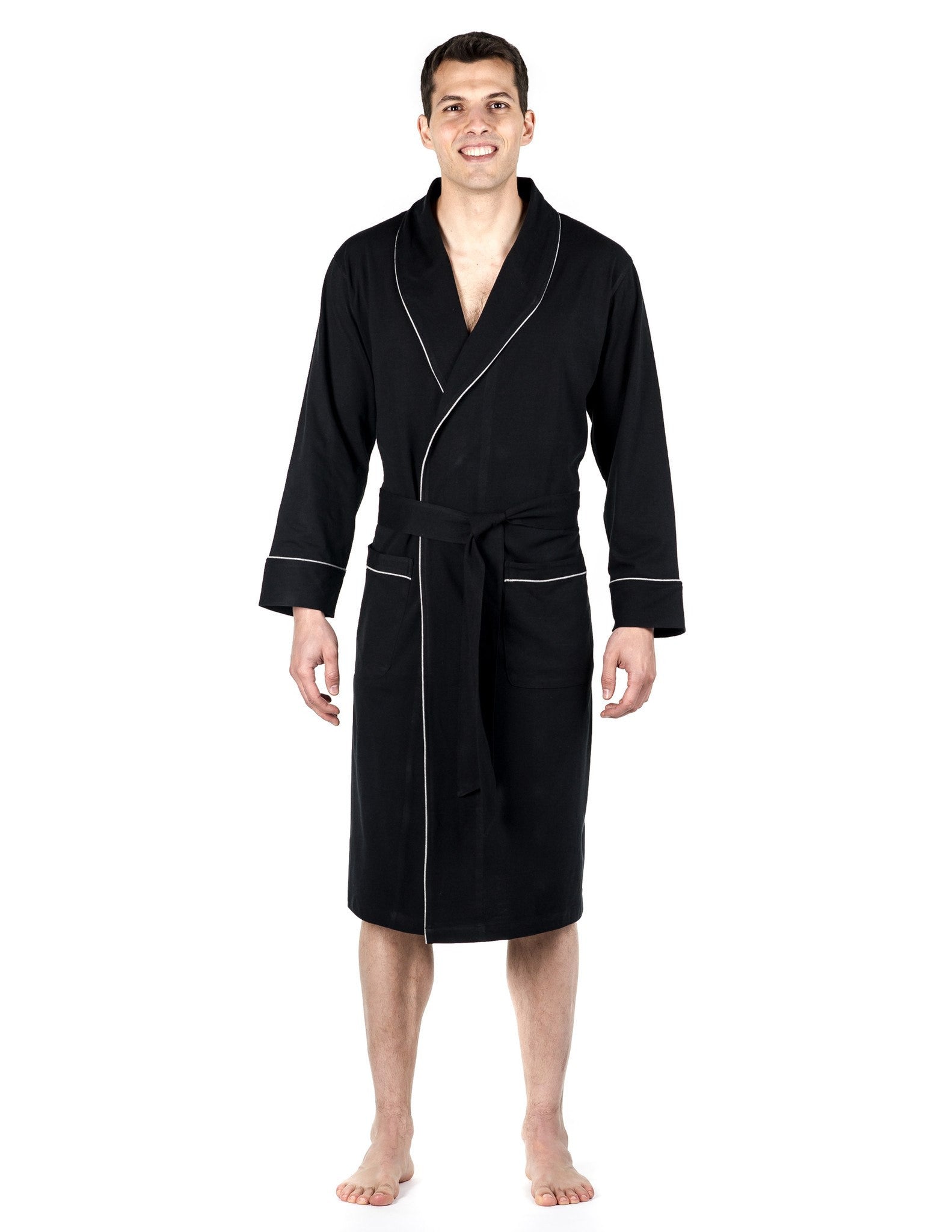 Men's Premium Knit Jersey Robe