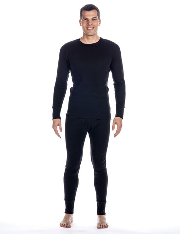 Men's Extreme Cold Waffle Knit Thermal Top and Bottom Set
