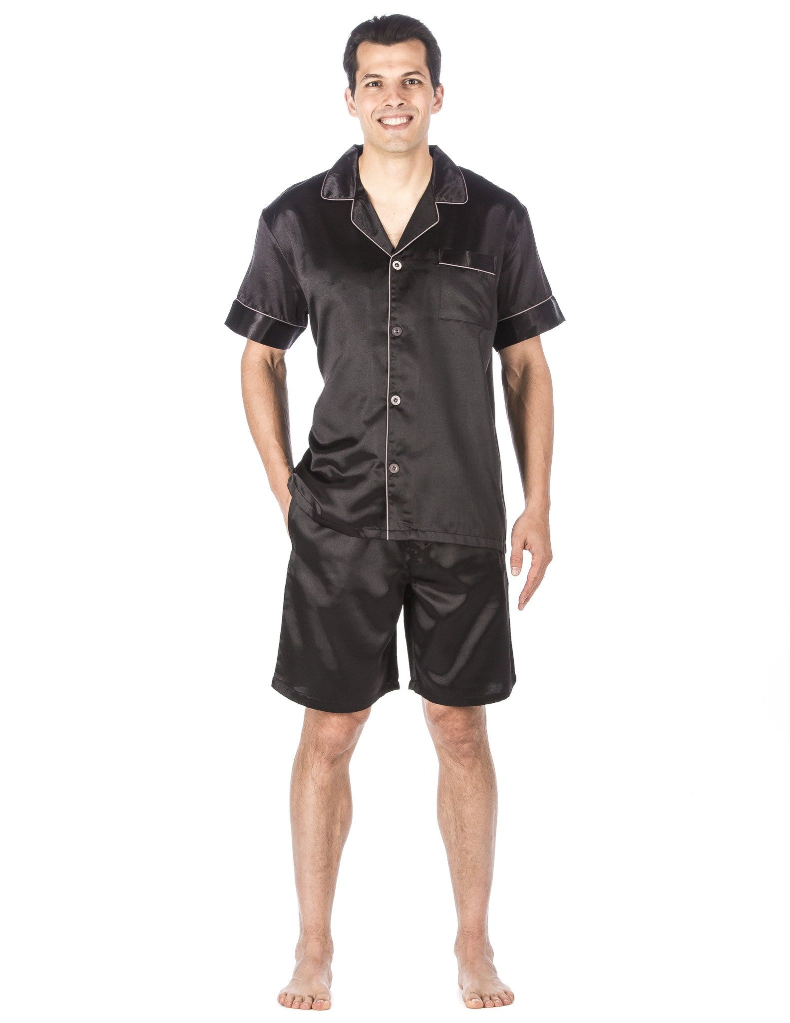 Men's Premium Satin Short Pajama Set