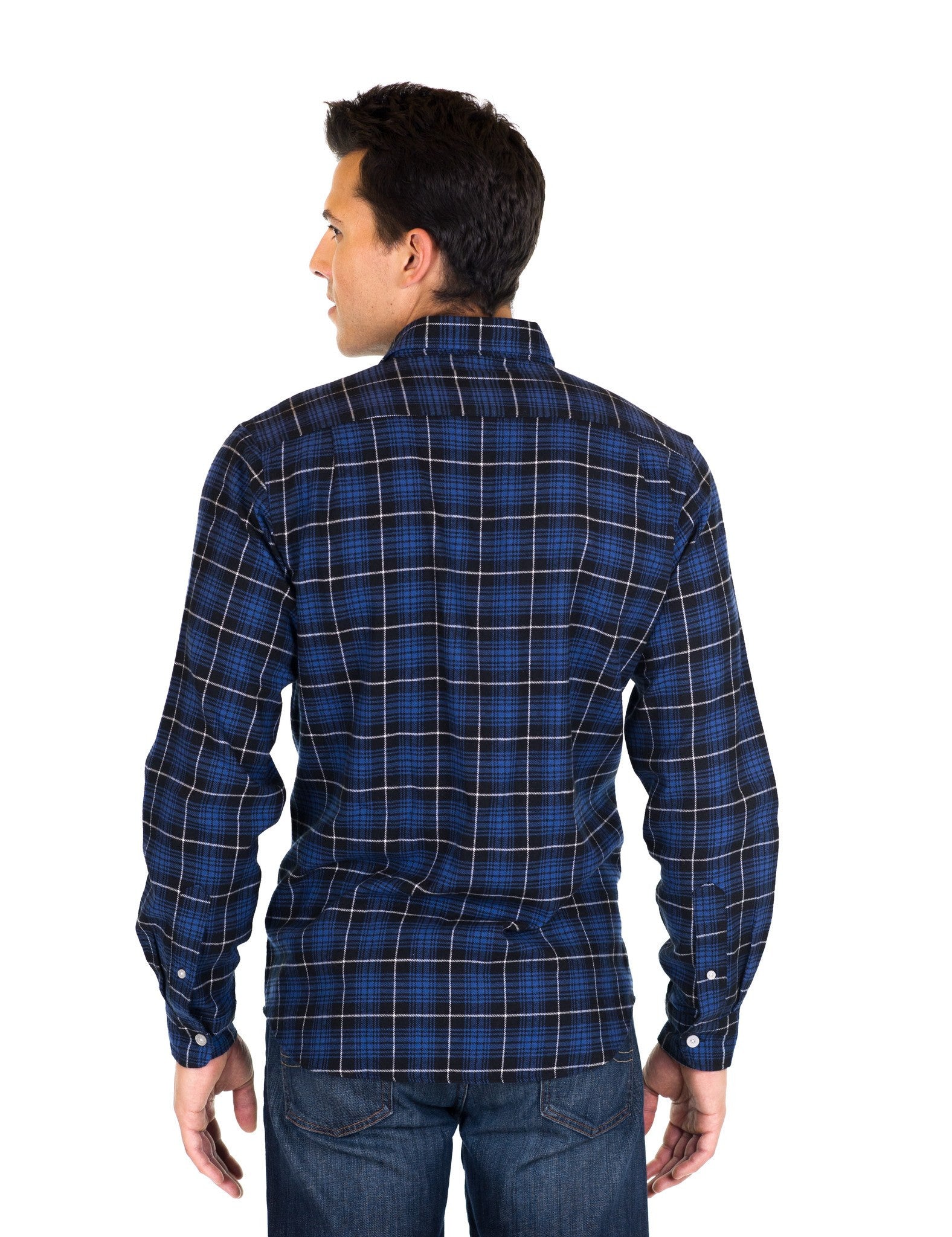 Black/Navy Plaid
