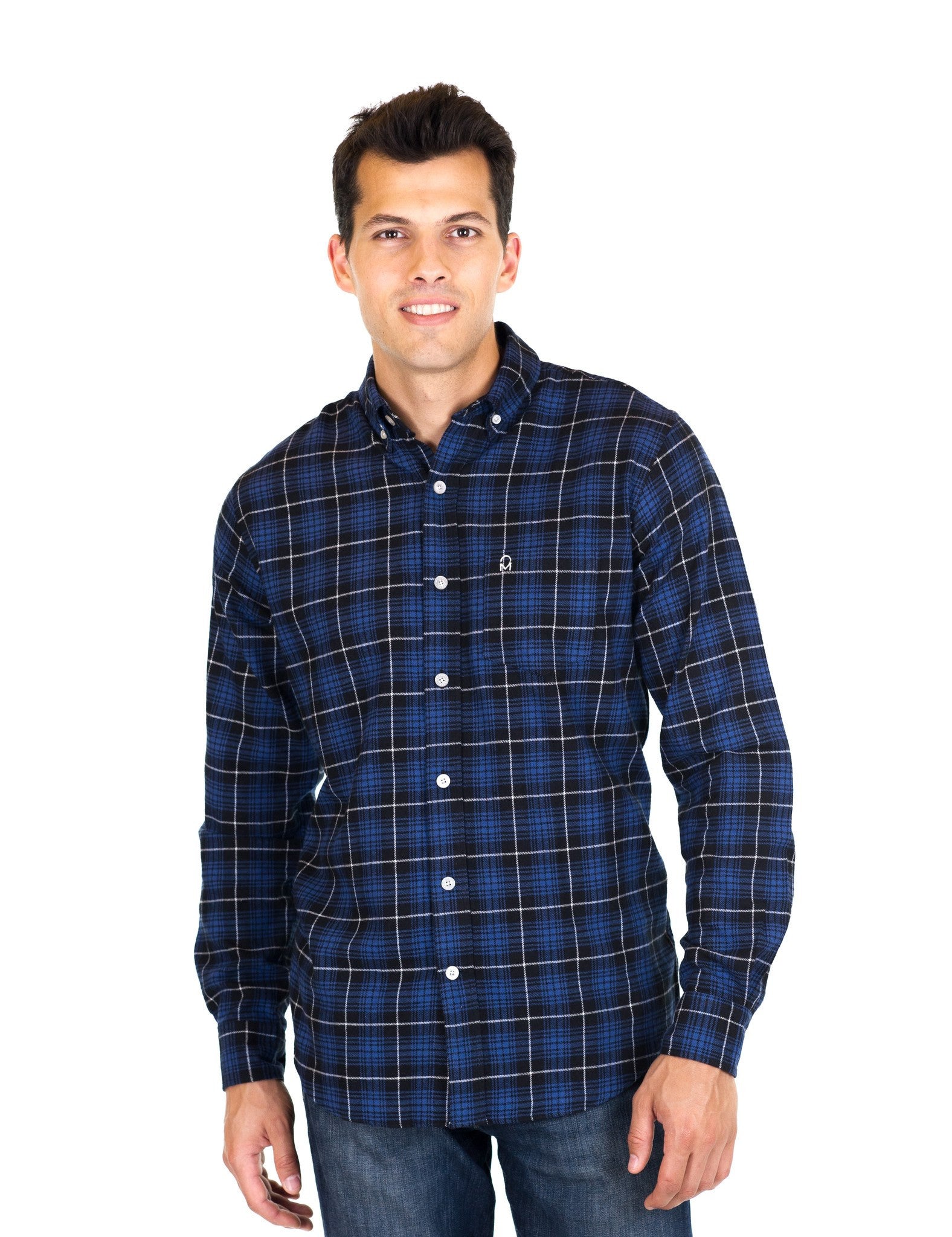 Black/Navy Plaid