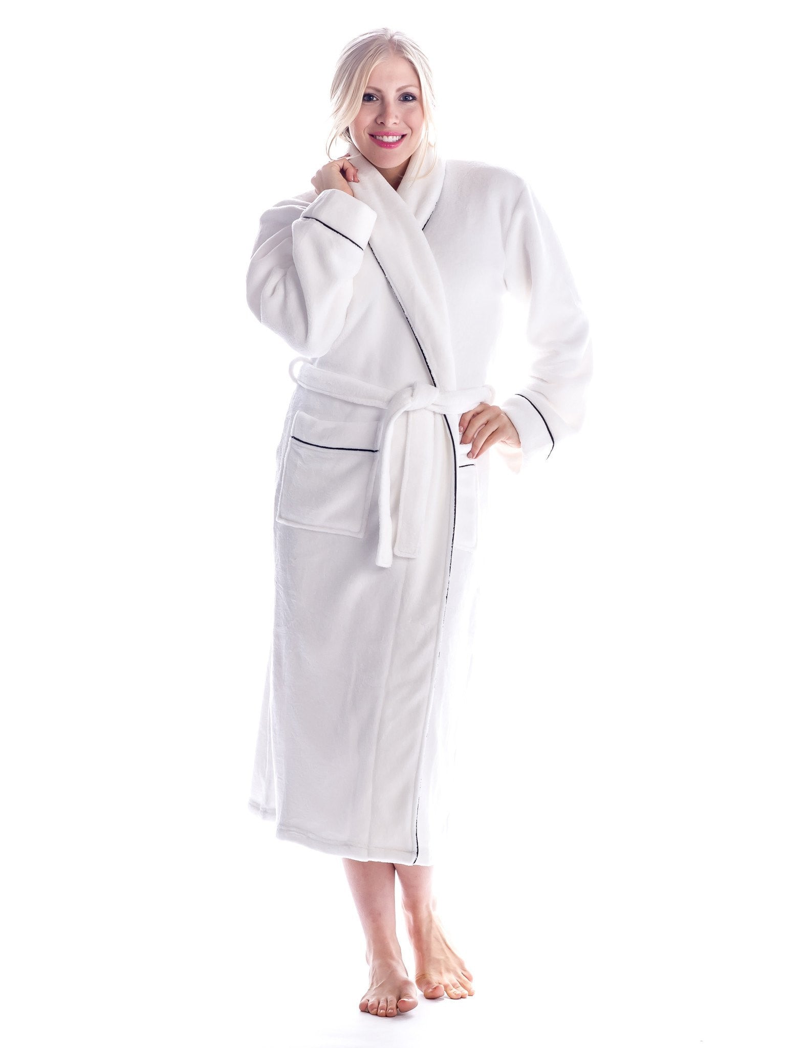 Women's Premium Coral Fleece Plush Spa/Bath Robe