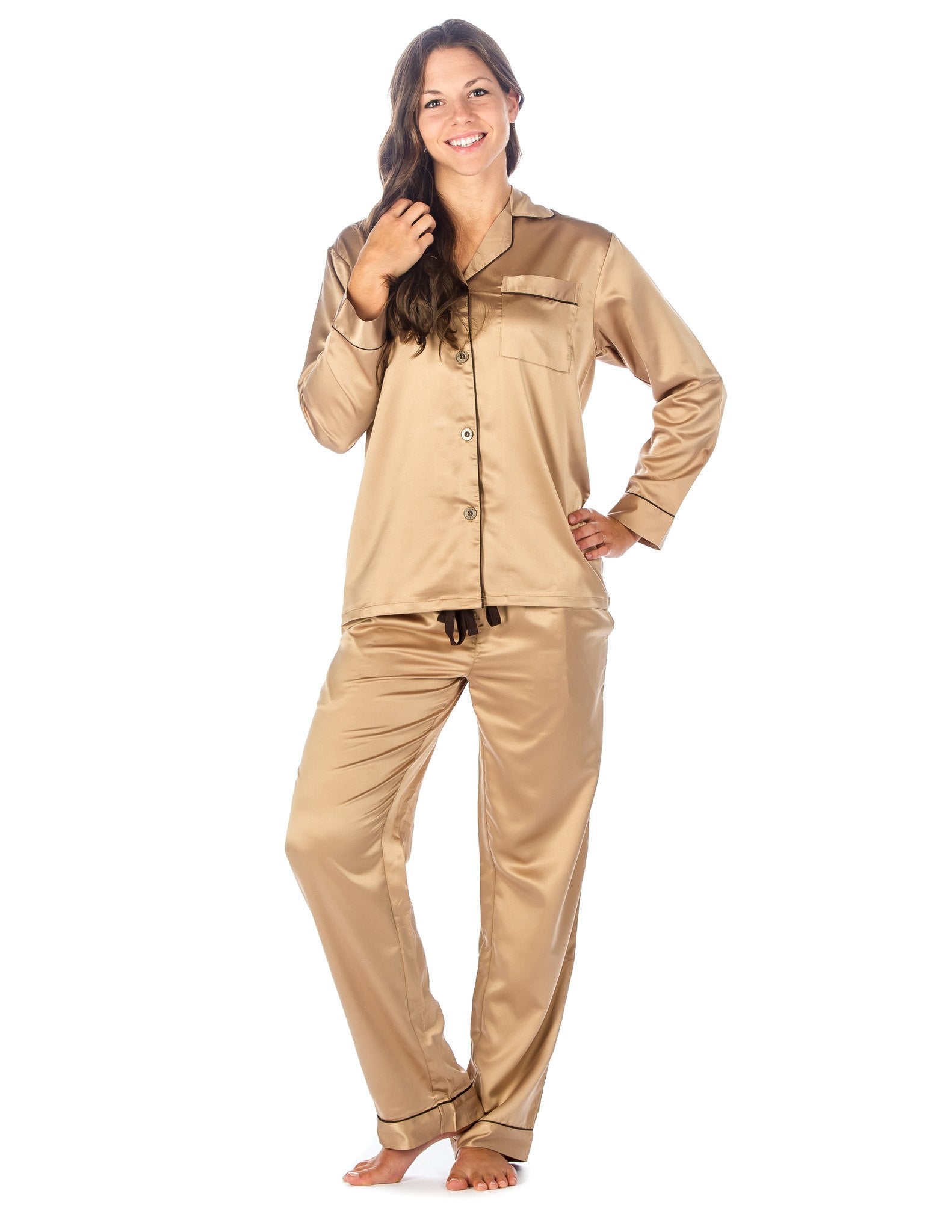 Women's Premium Satin Pajama Sleepwear Set