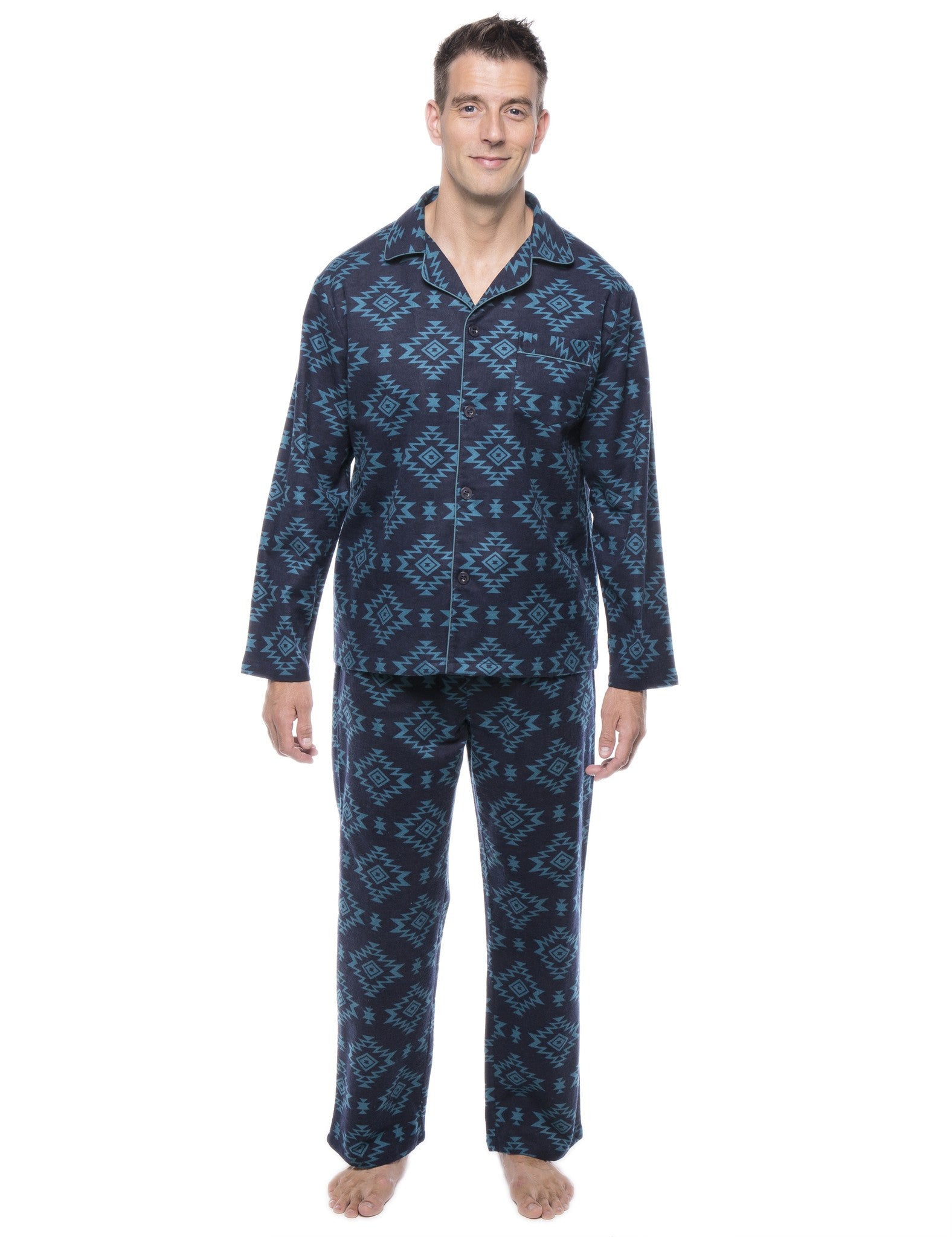 Men's 100% Cotton Flannel Pajama Set