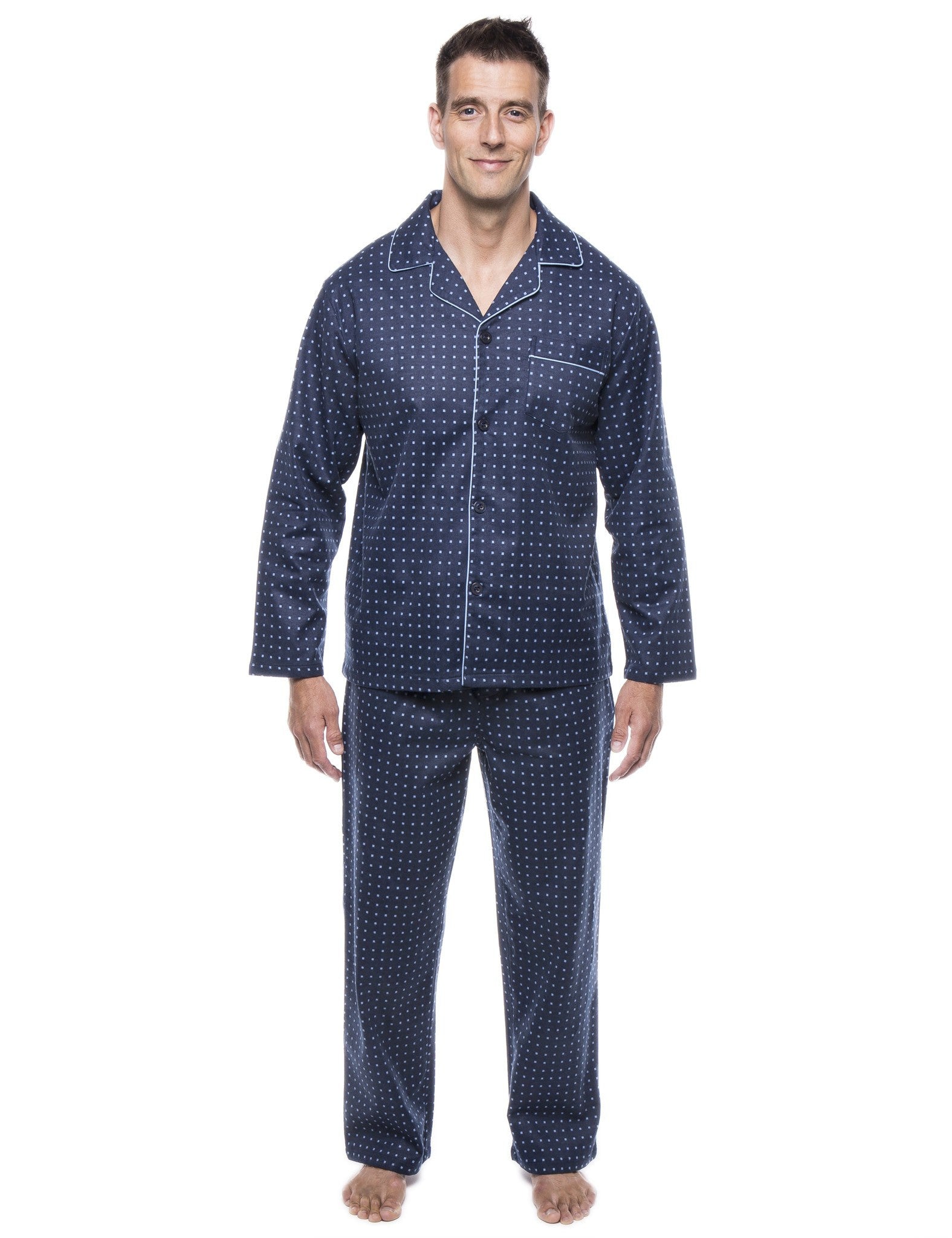 Men's 100% Cotton Flannel Pajama Set