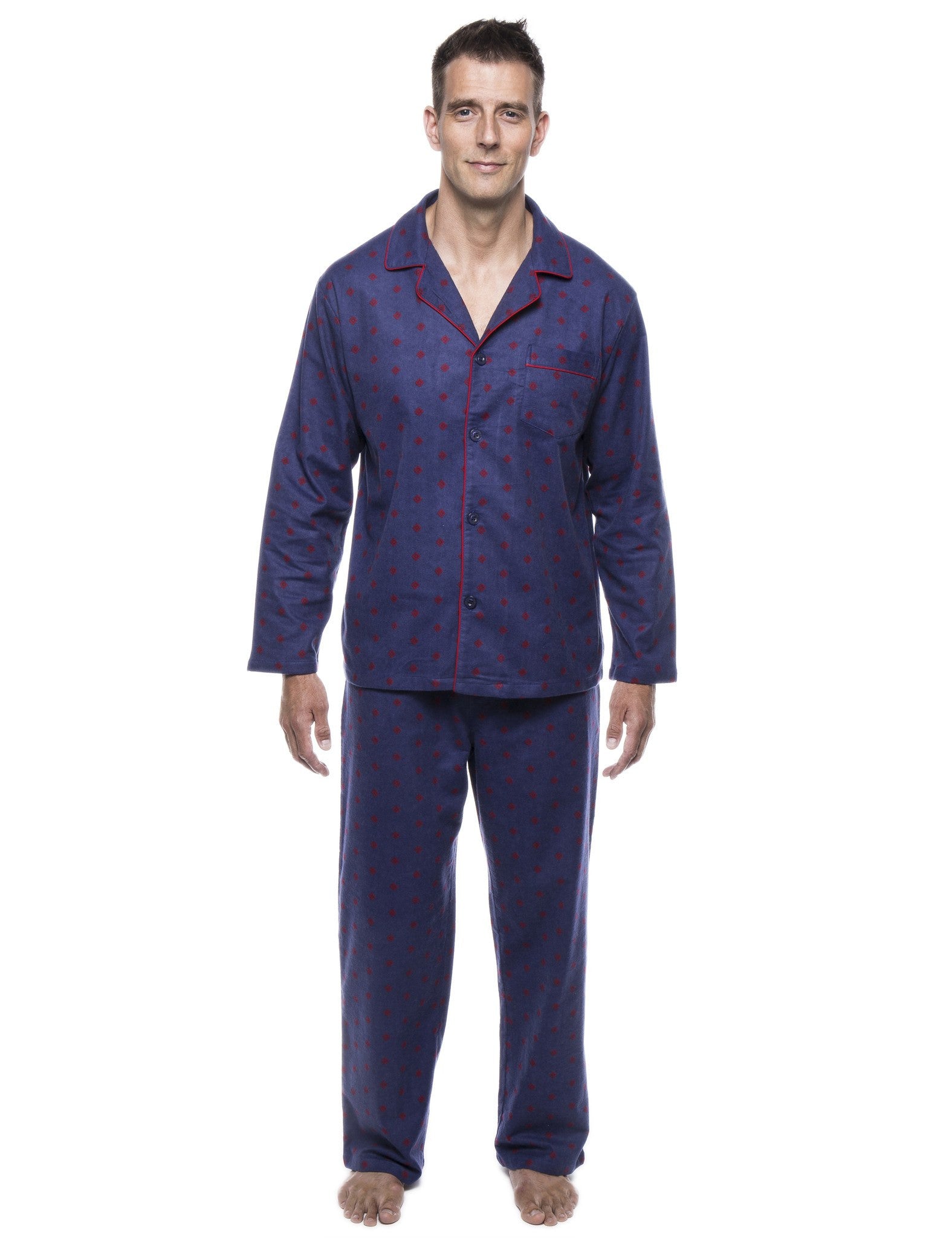 Men's 100% Cotton Flannel Pajama Set