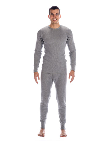 Men's Extreme Cold Waffle Knit Thermal Top and Bottom Set