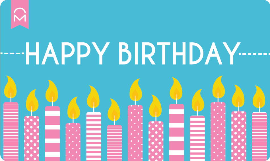 Happy Birthday Candles eGift Card (Instant Email Delivery)