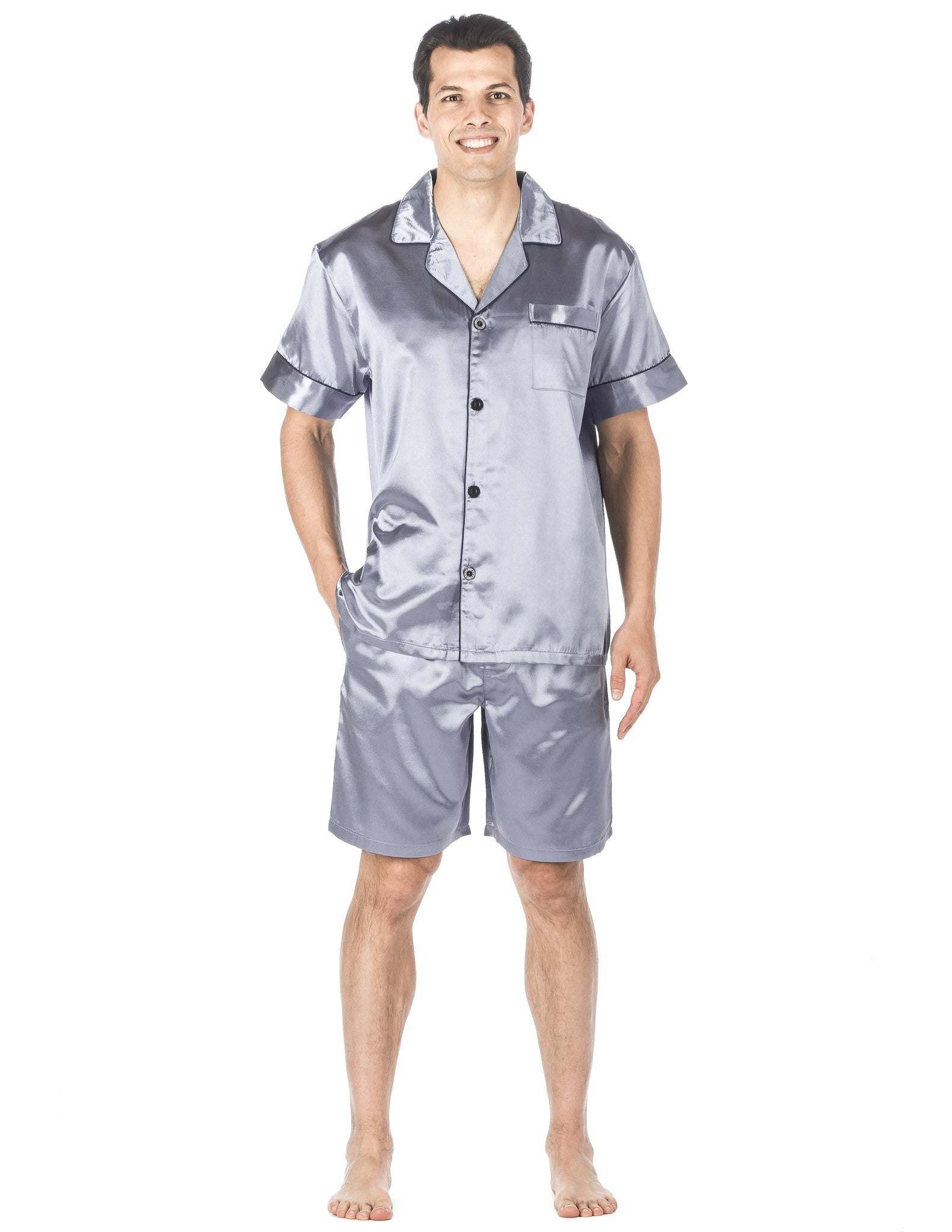 Men's Premium Satin Short Pajama Set