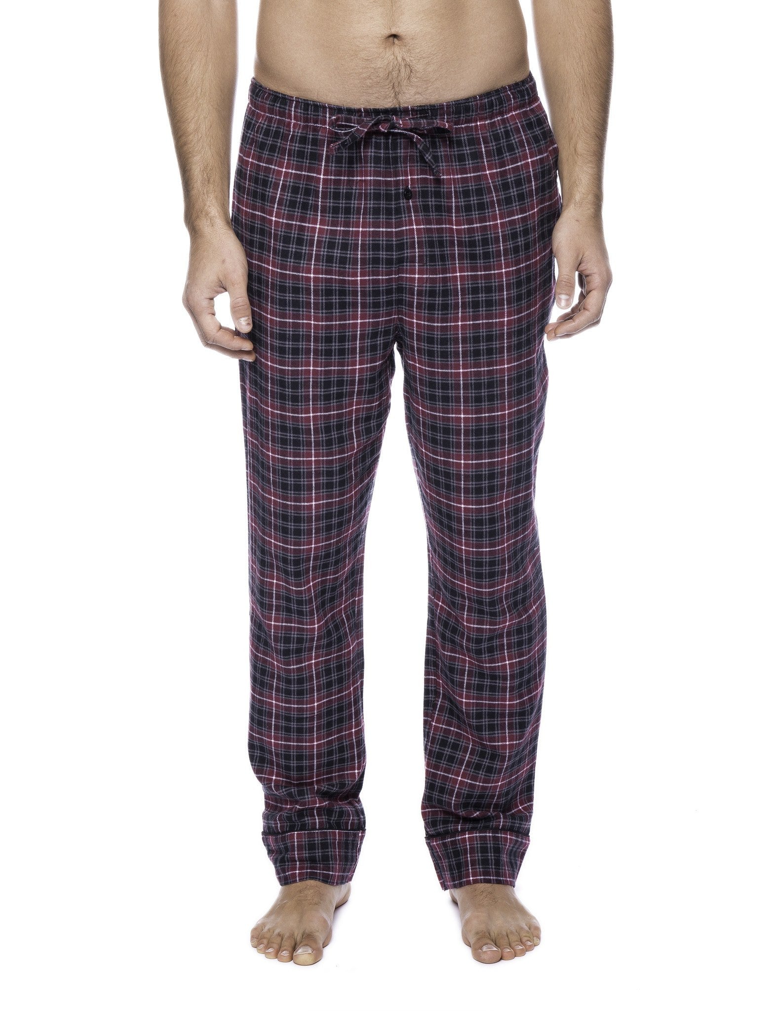 2-Pack (Plaid Burgundy-Grey/Navy-Black)