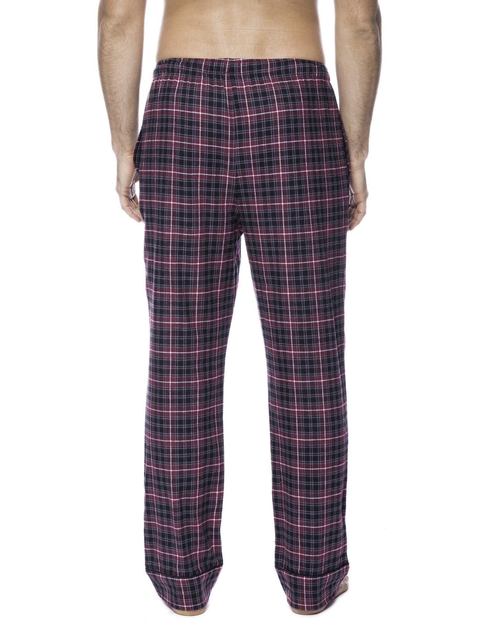 2-Pack (Plaid Burgundy-Grey/Navy-Black)