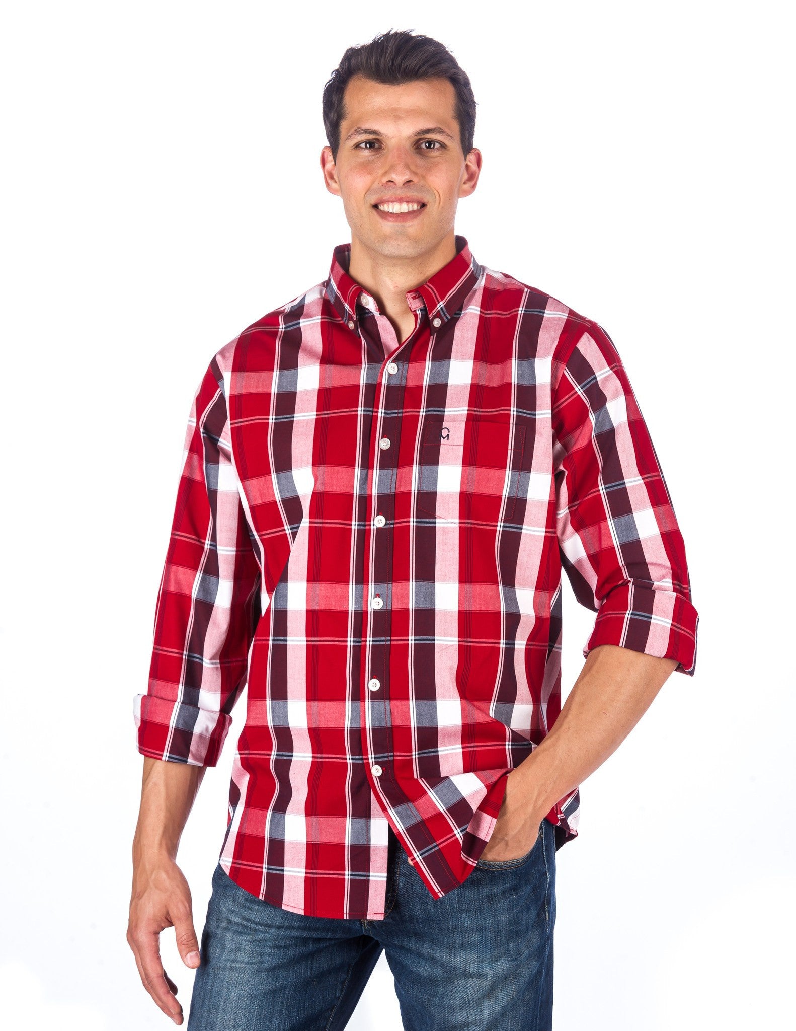 Men's 100% Cotton Casual Shirt - Regular Fit