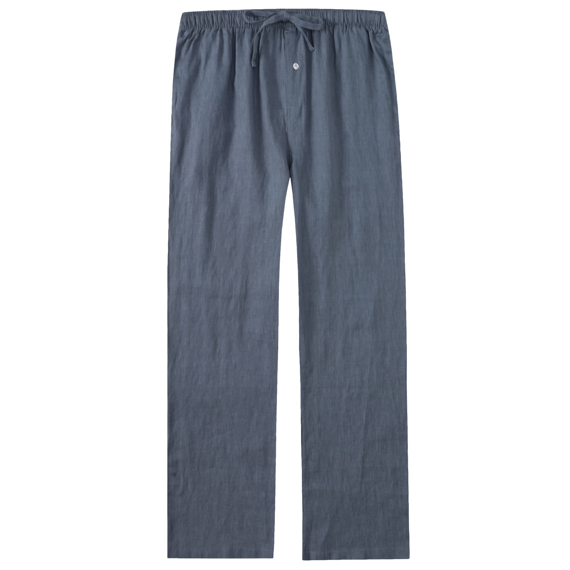 Noble Mount 100% Linen Men's Pajama Lounge Pants