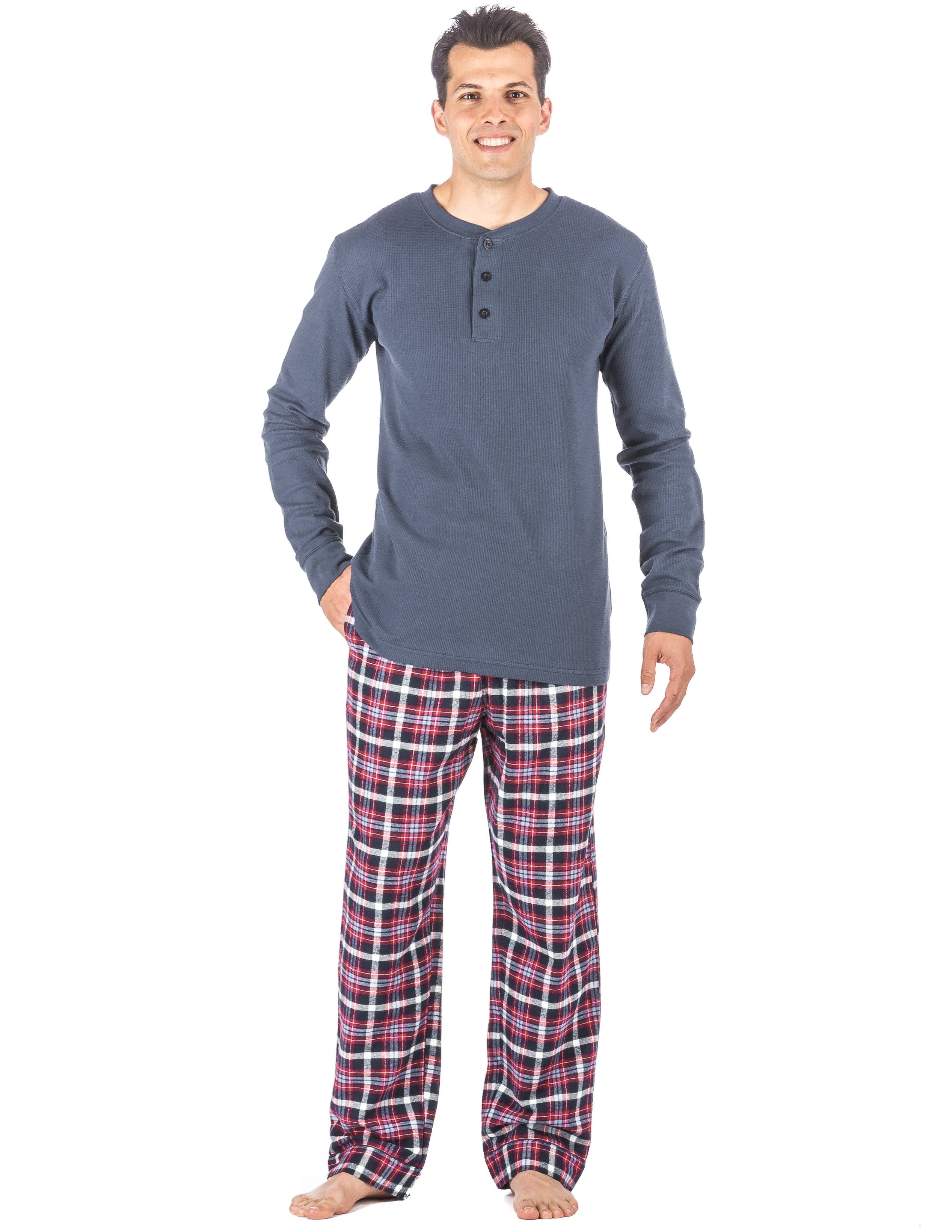 Mens Premium 100% Cotton Flannel Lounge Set