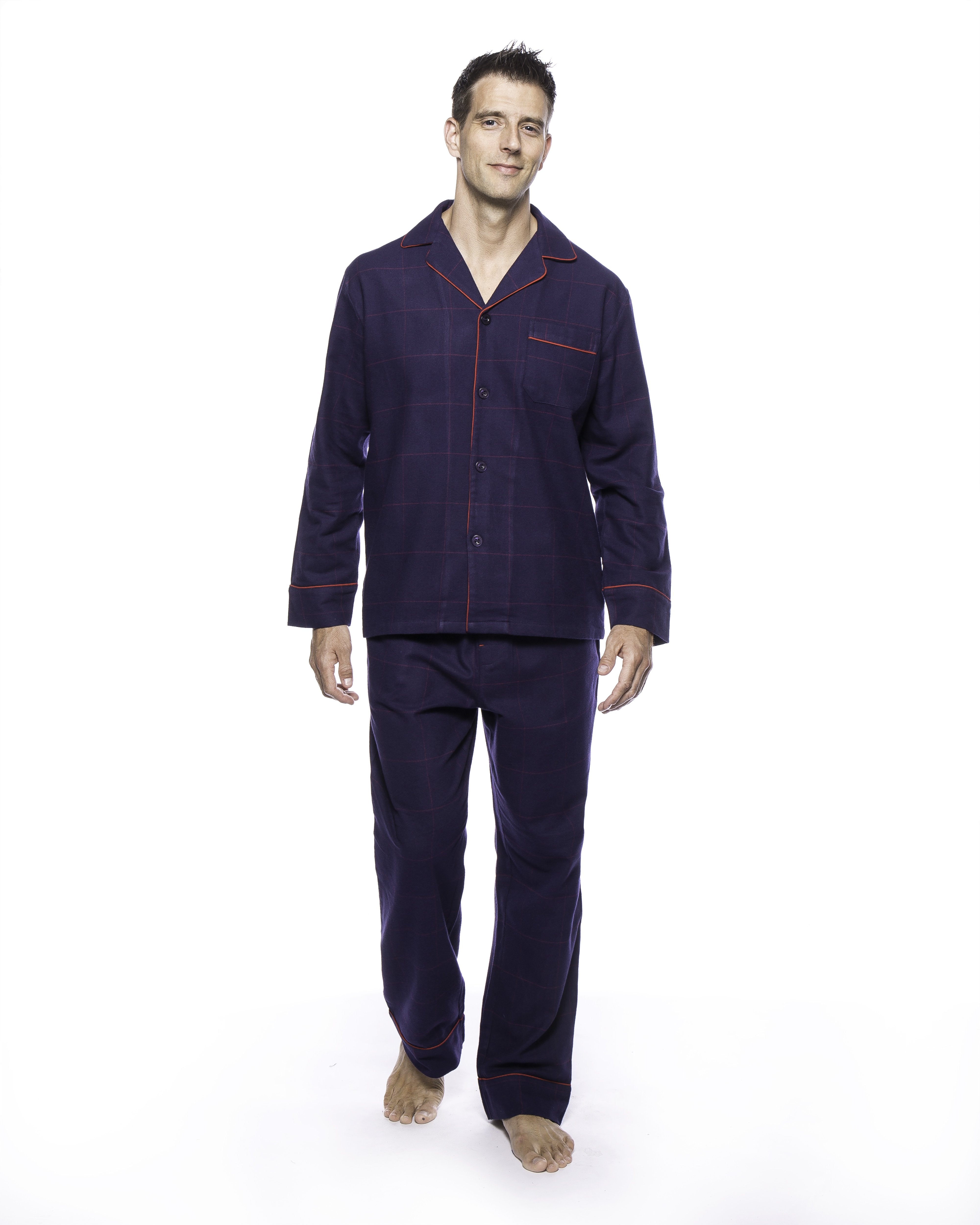 Men's 100% Cotton Flannel Pajama Set