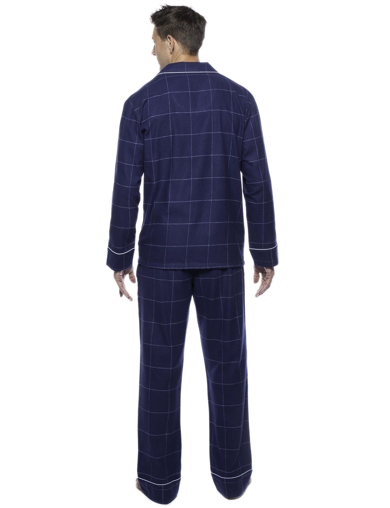 Windowpane Checks Dark Blue