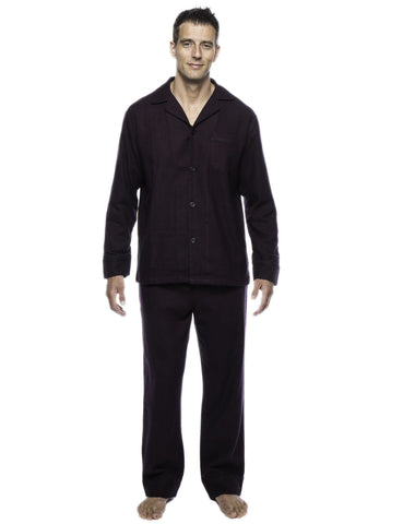 Men's Premium 100% Cotton Flannel Pajama Sleepwear Set