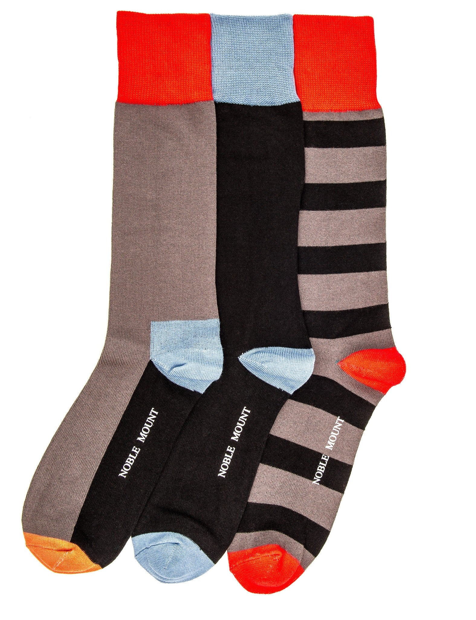 Men's Combed Cotton Dress Socks 3-Pack